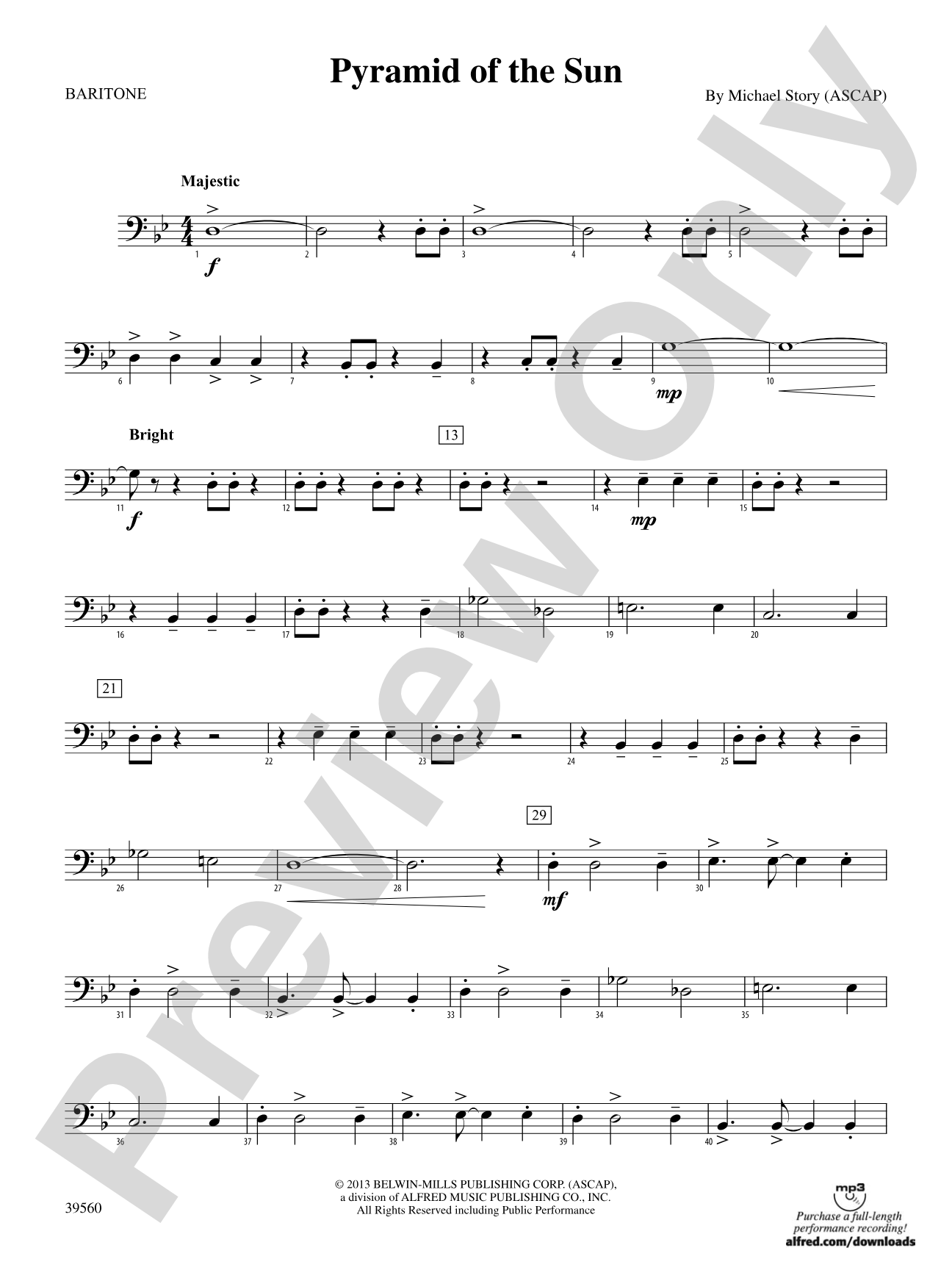 Pyramid of the Sun: Baritone B.C.