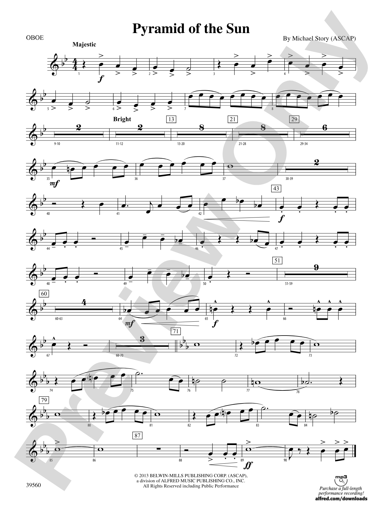 Pyramid of the Sun: Oboe