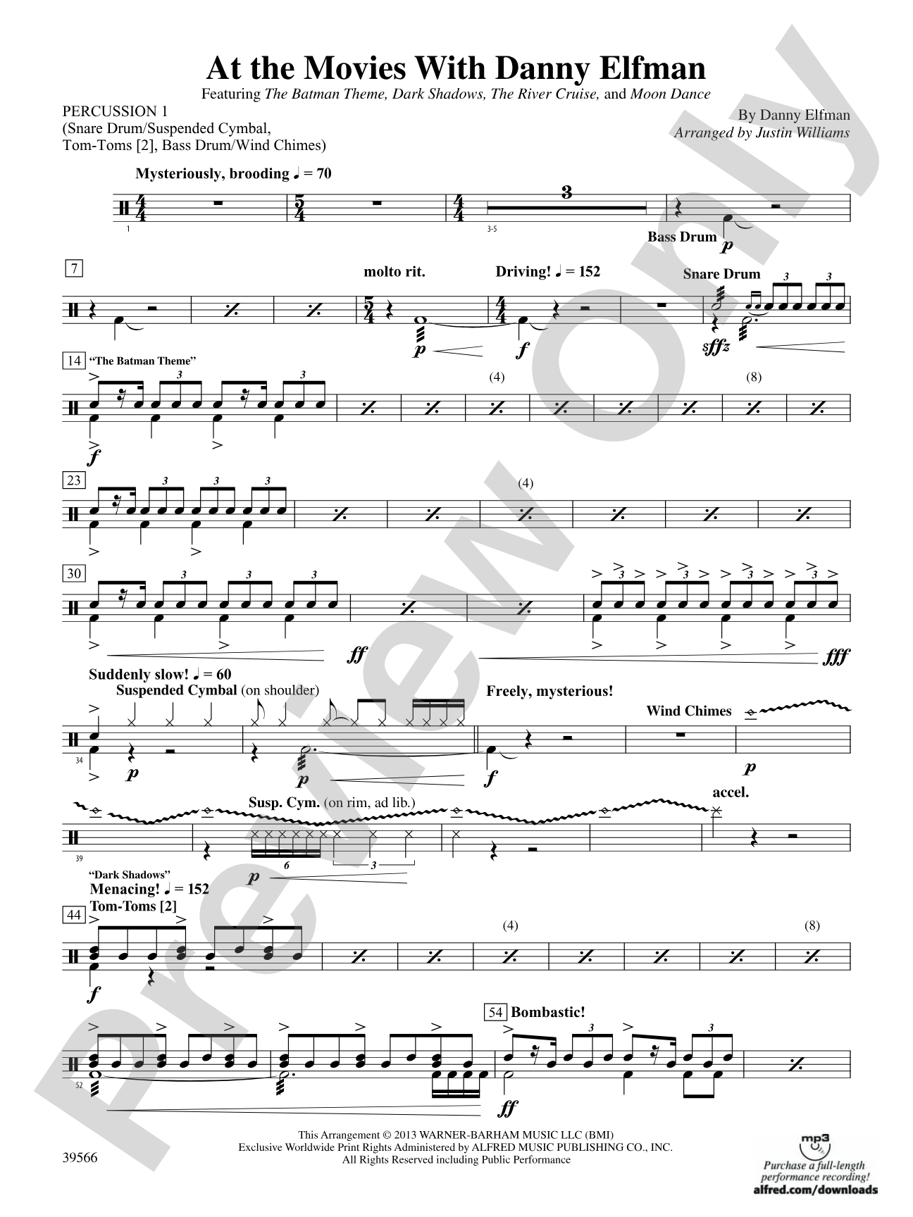At the Movies with Danny Elfman: 1st Percussion