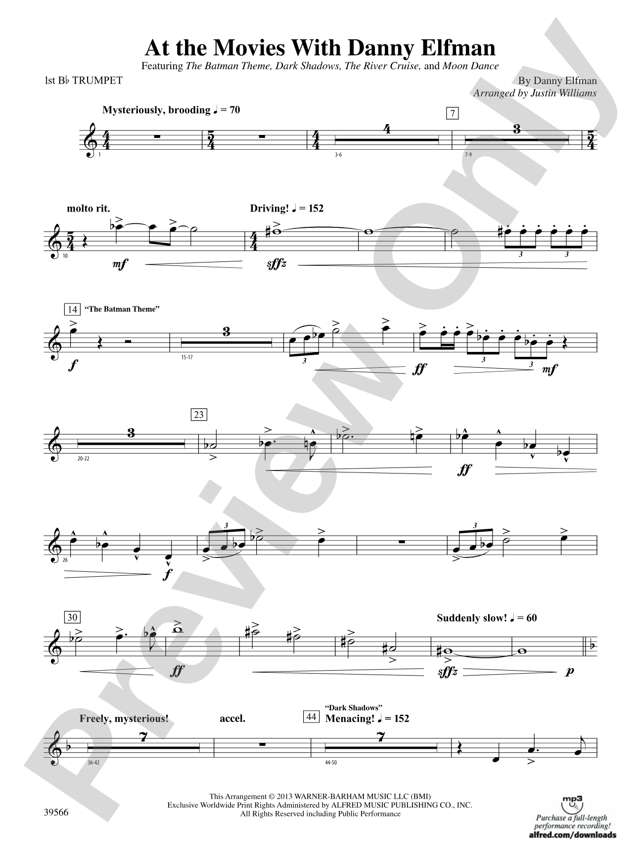 At the Movies with Danny Elfman: 1st B-flat Trumpet