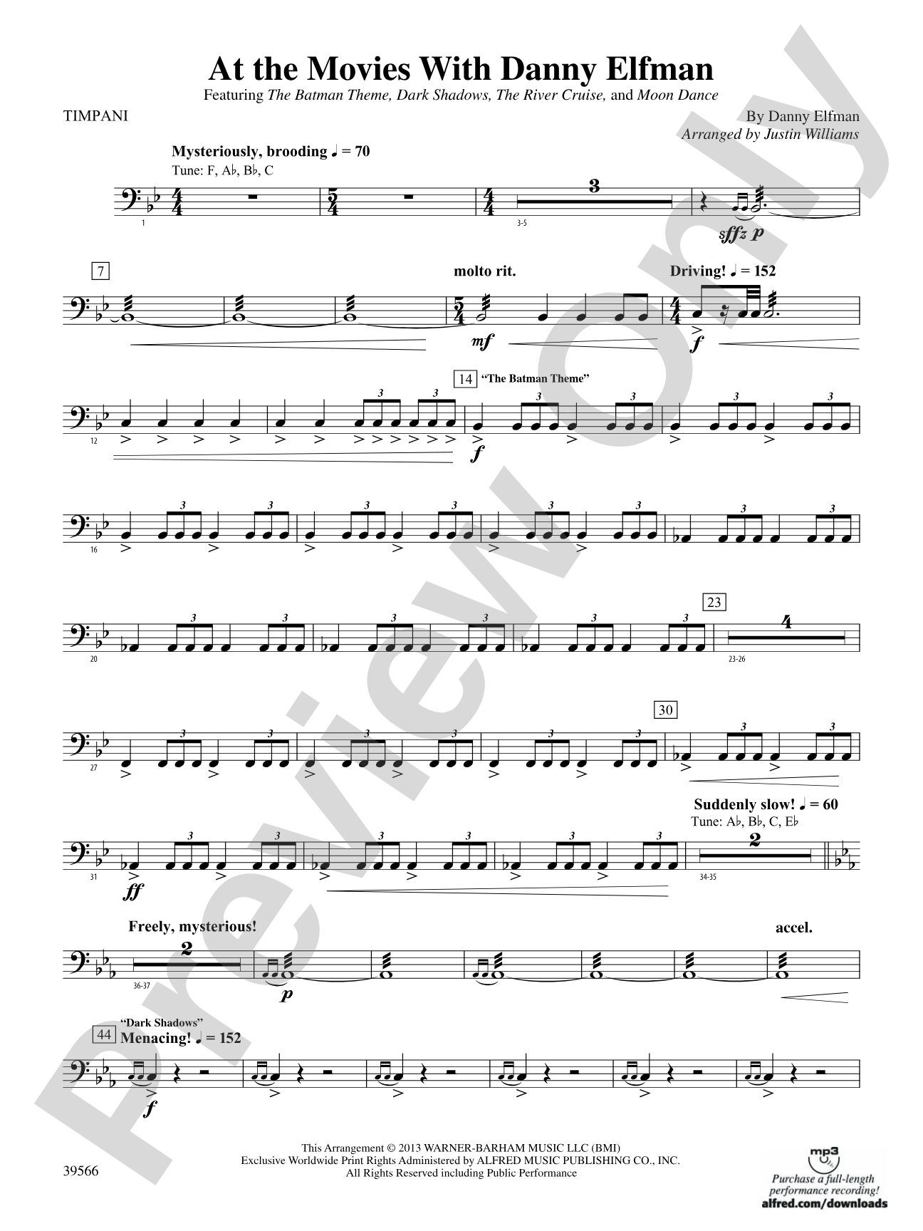At the Movies with Danny Elfman: Timpani