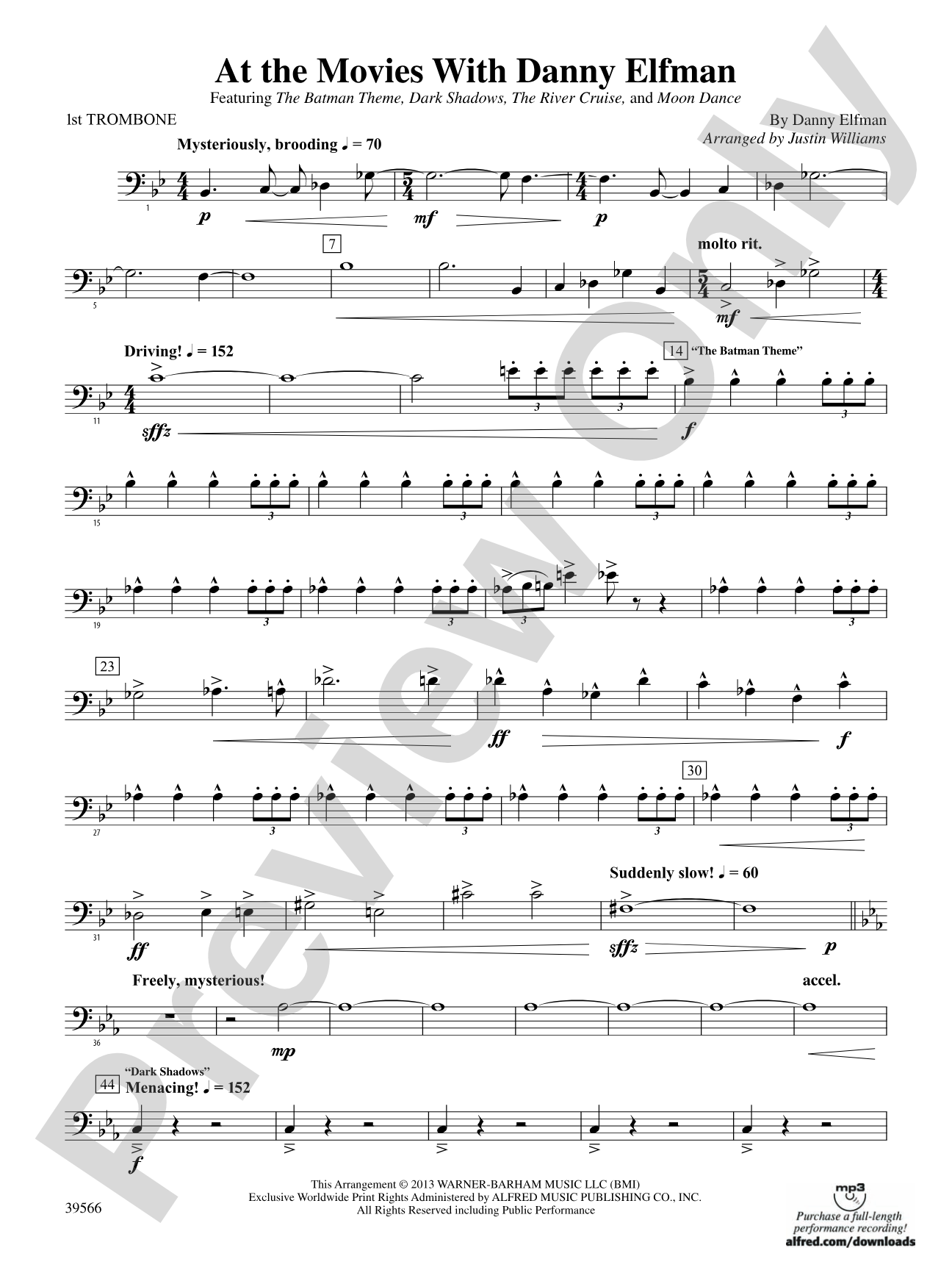 At the Movies with Danny Elfman: 1st Trombone
