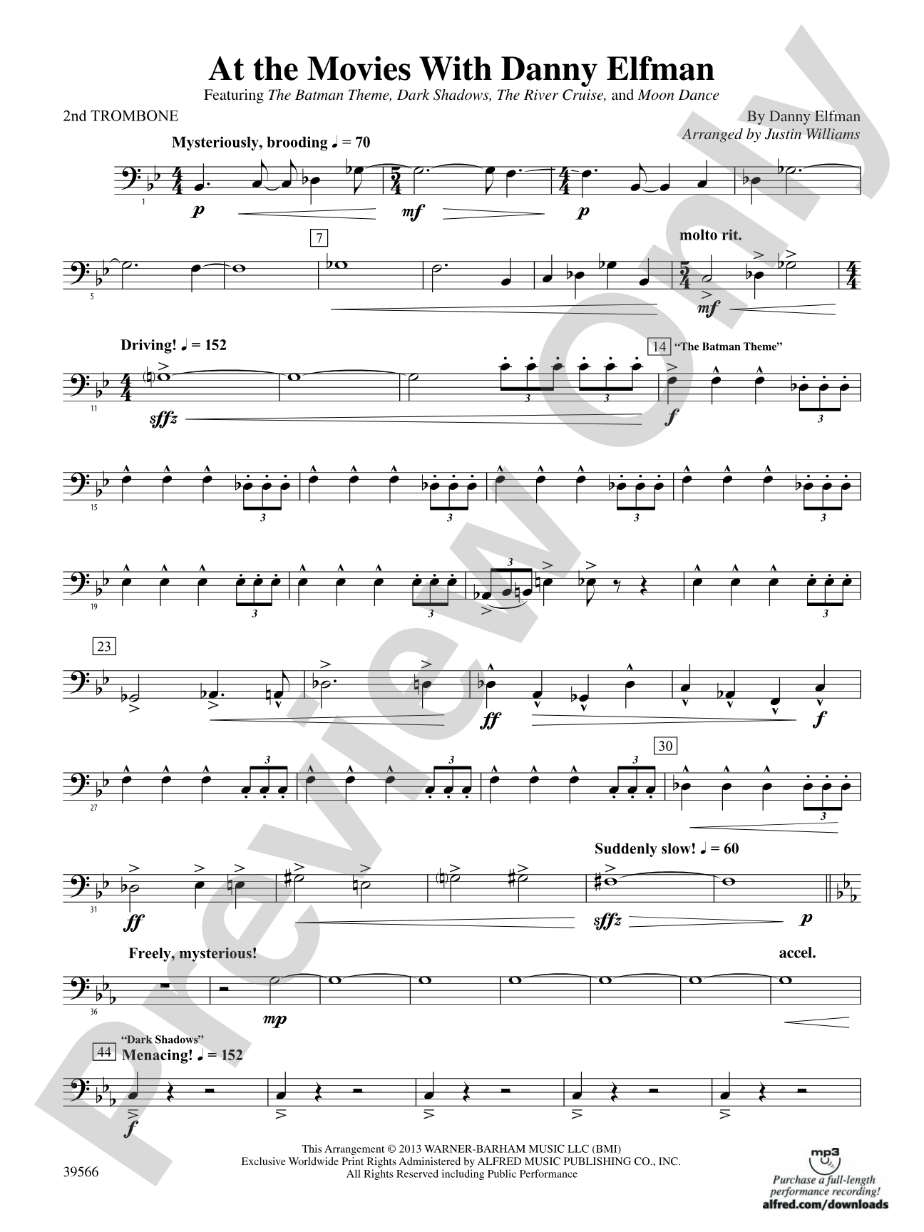 At the Movies with Danny Elfman: 2nd Trombone