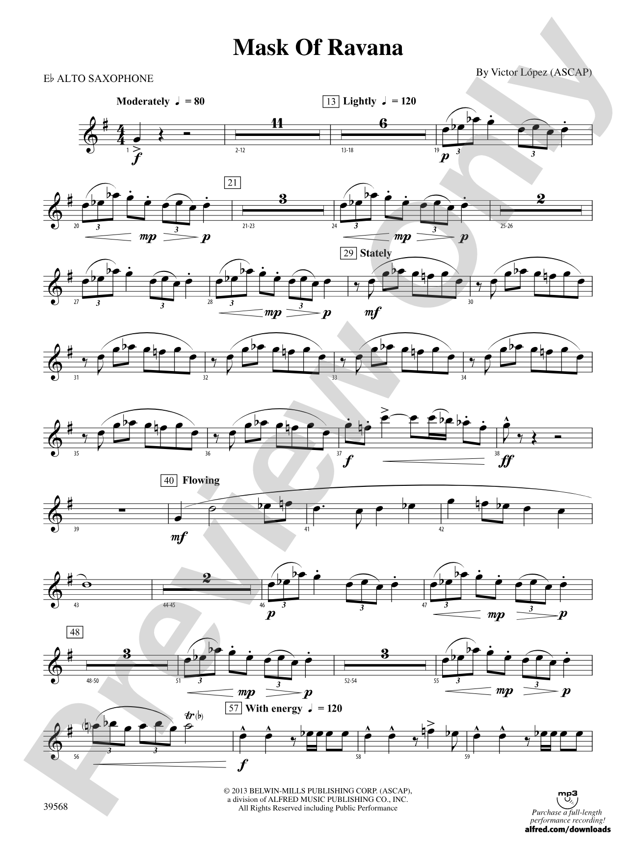 Mask of Ravana: E-flat Alto Saxophone