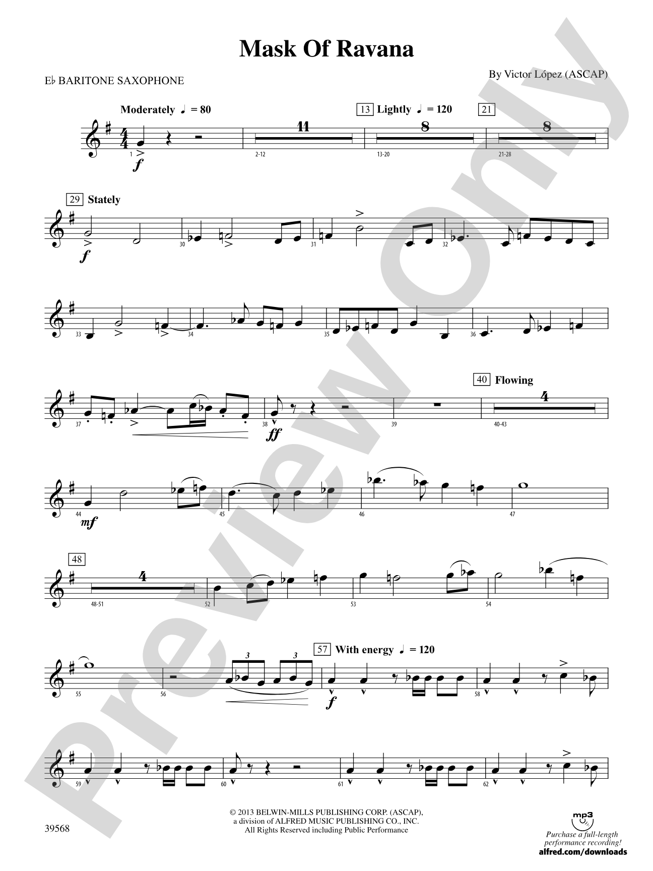 Mask of Ravana: E-flat Baritone Saxophone