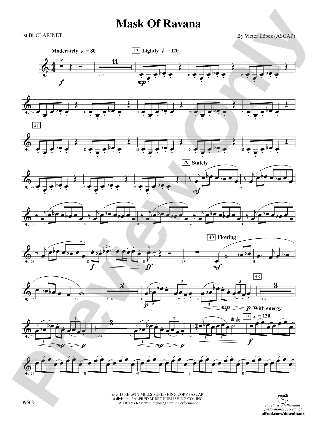 Mask of Ravana: 1st B-flat Clarinet