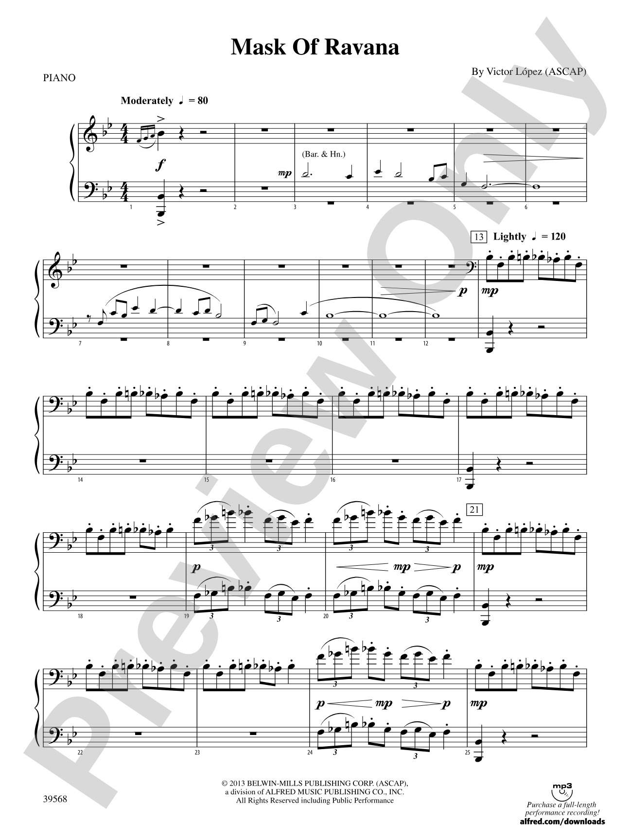 Mask of Ravana: Piano Accompaniment