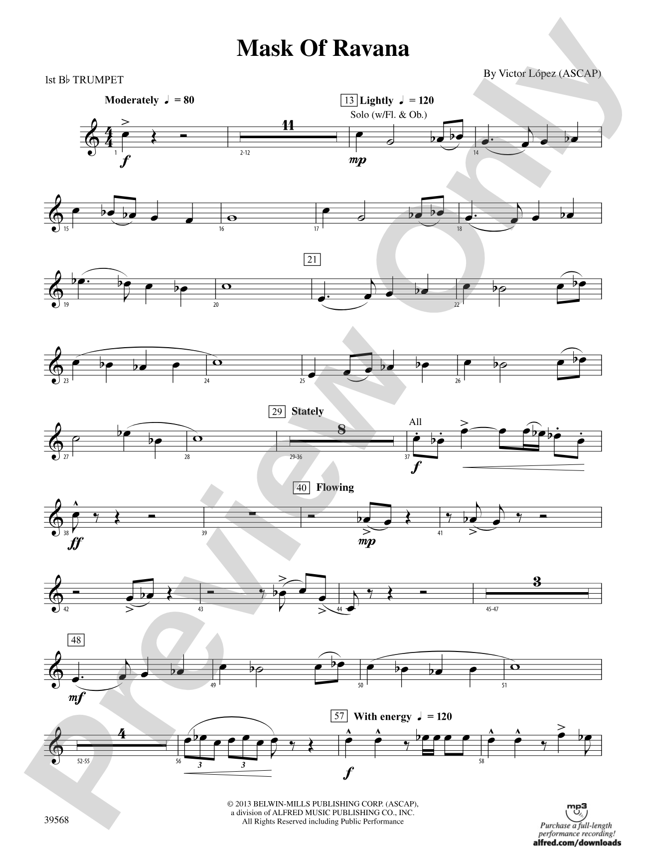 Mask of Ravana: 1st B-flat Trumpet