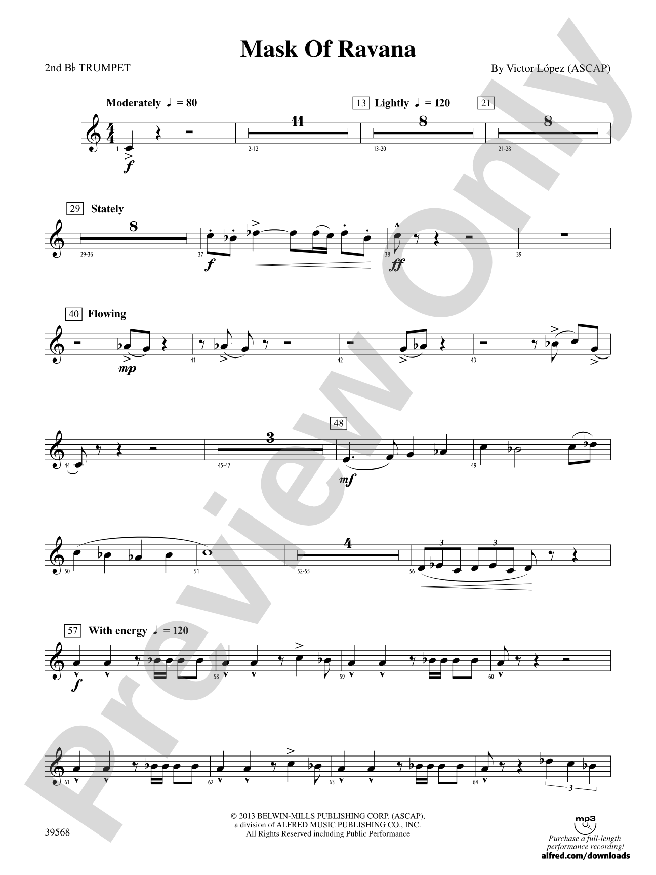Mask of Ravana: 2nd B-flat Trumpet