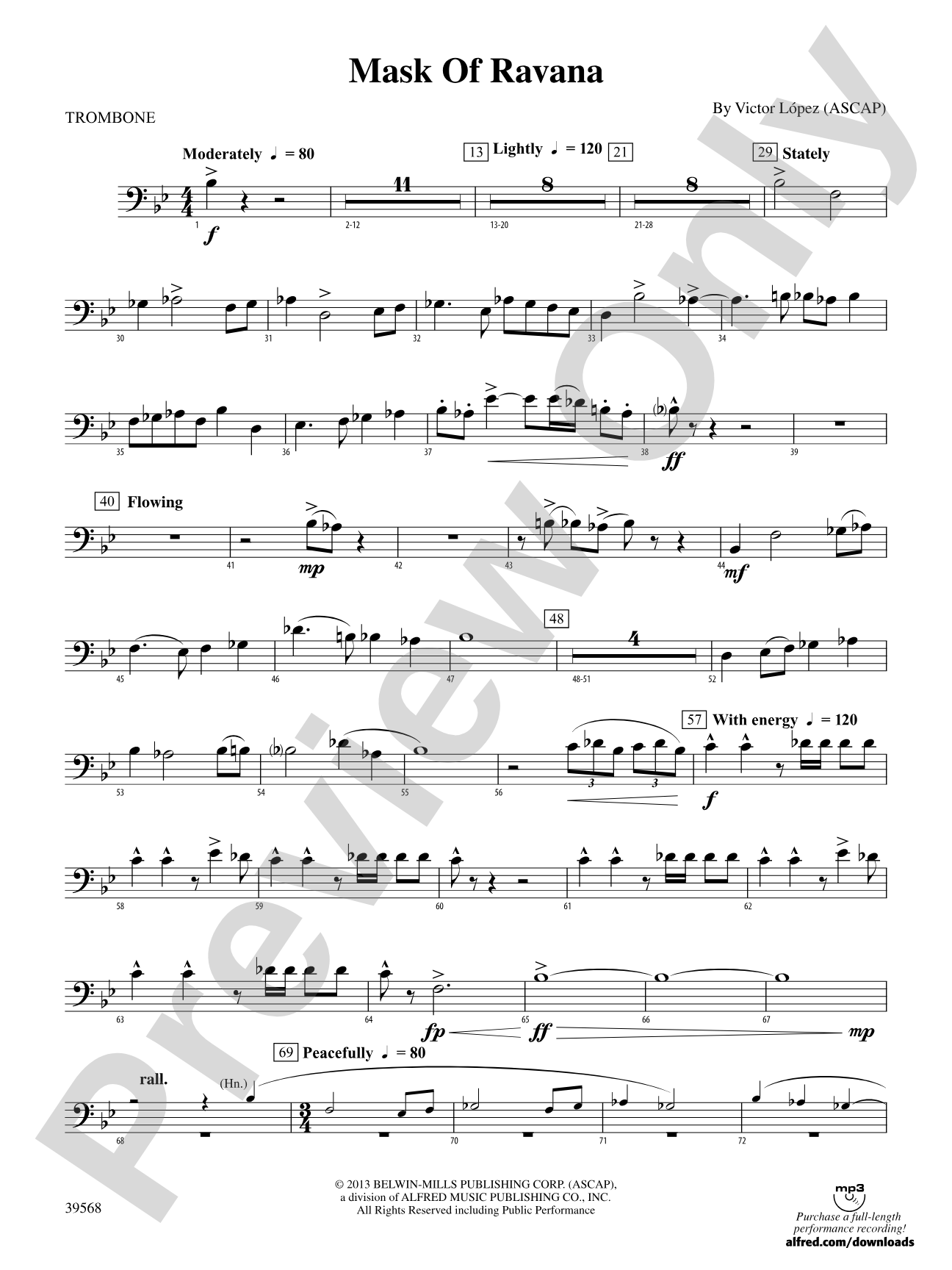 Mask of Ravana: 1st Trombone