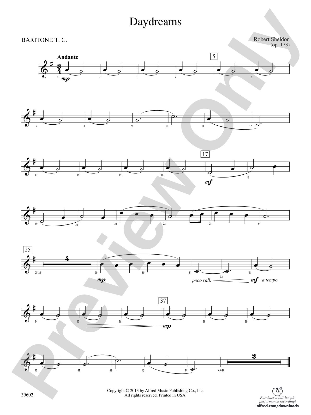 Daydreams: Baritone T.C.