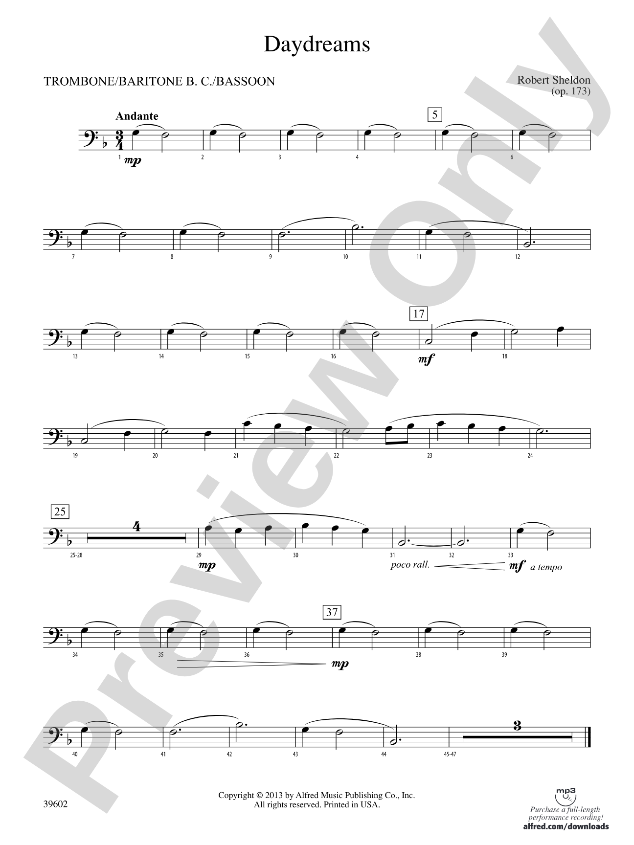 Daydreams: 1st Trombone