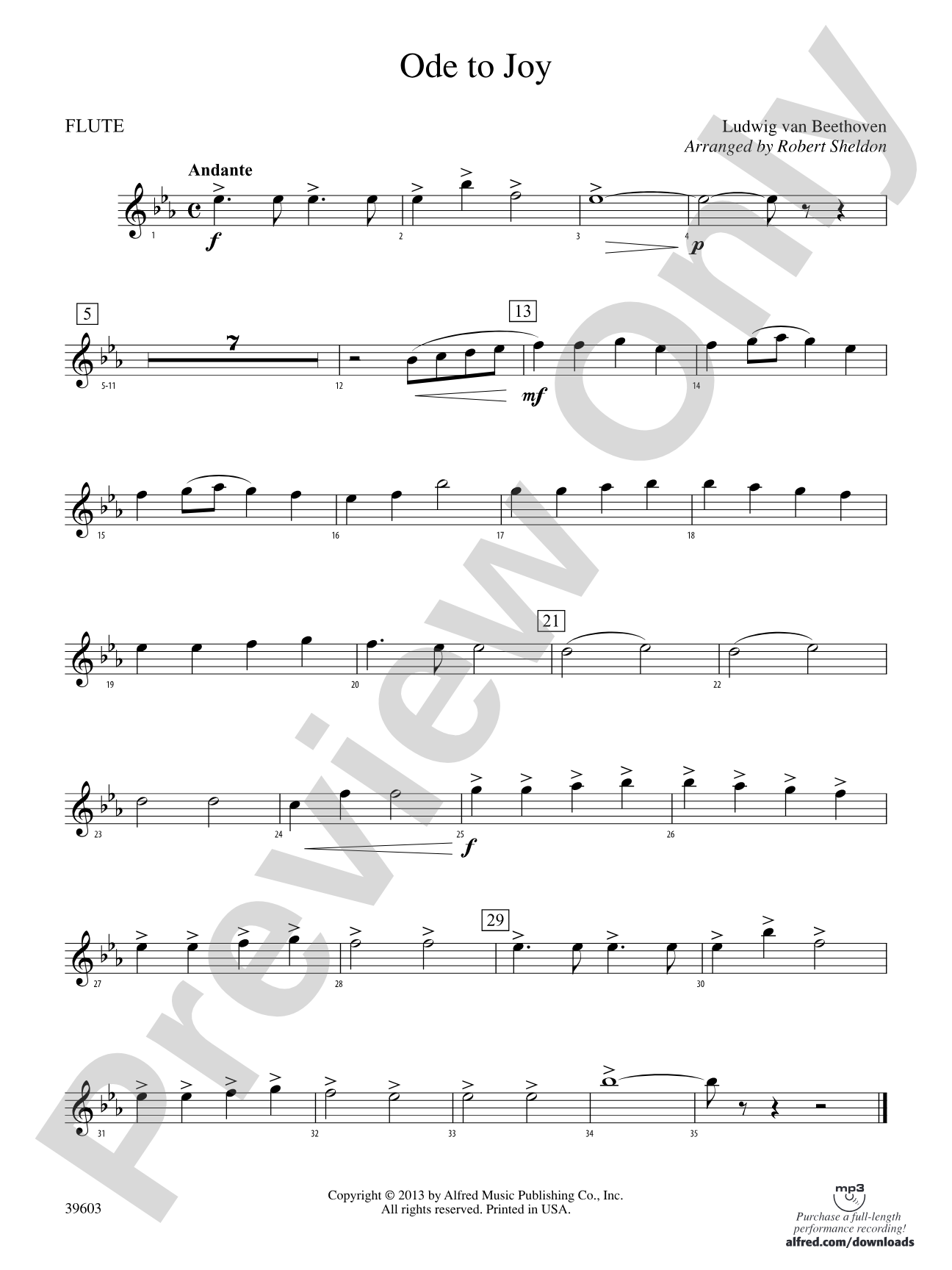 Ode to Joy: Flute