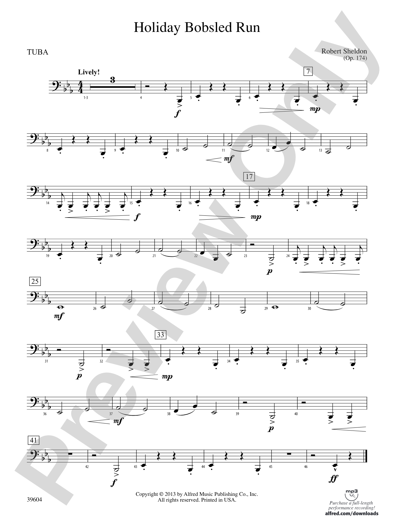 Holiday Bobsled Run: Tuba