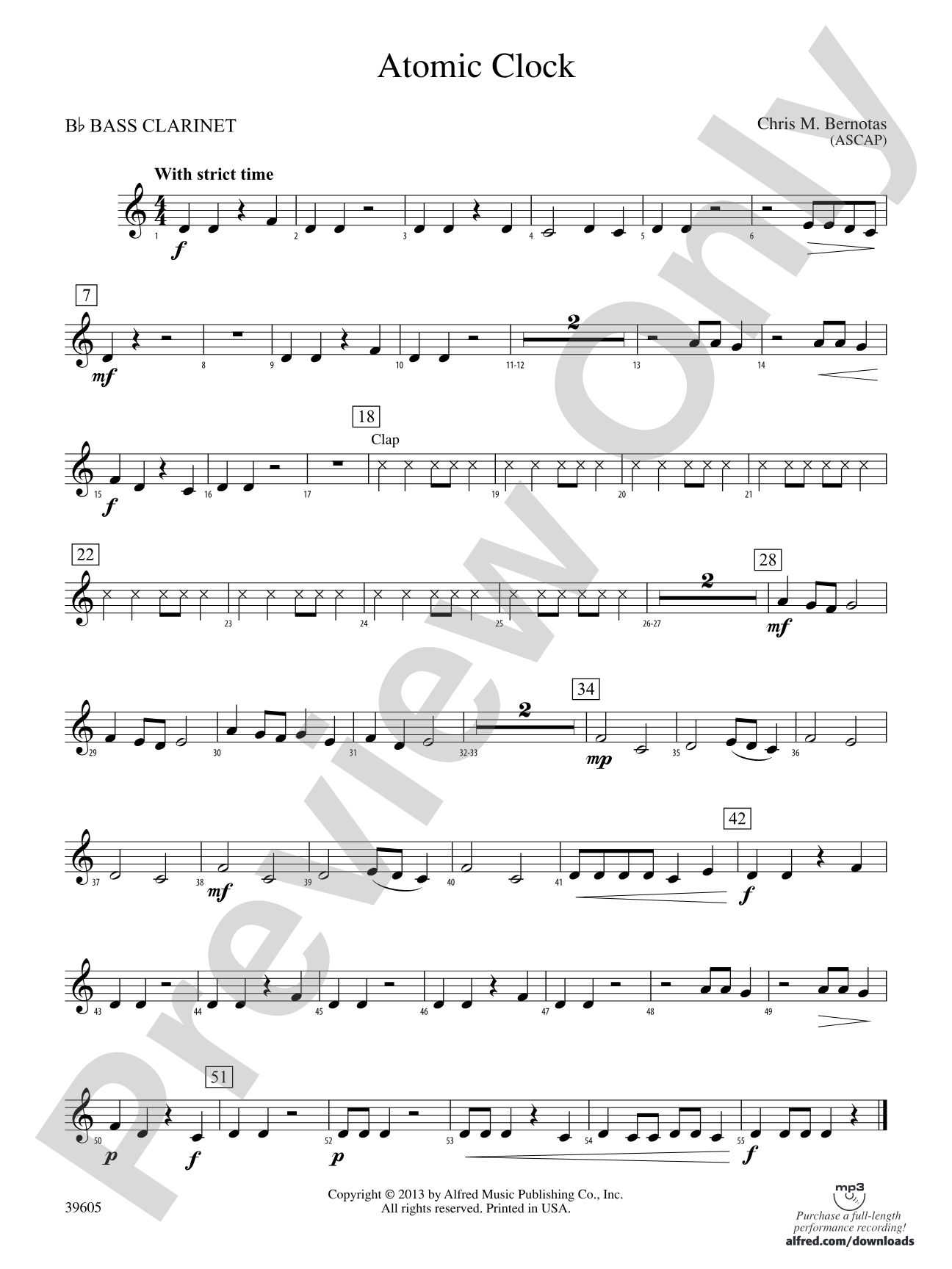 Atomic Clock: B-flat Bass Clarinet