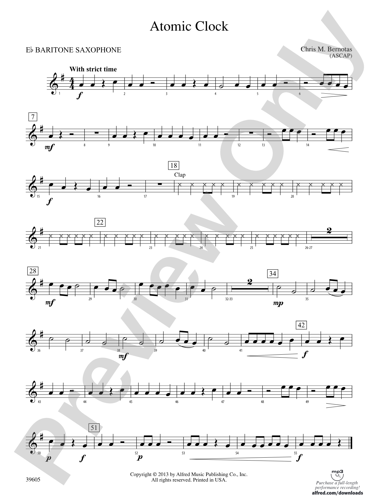 Atomic Clock: E-flat Baritone Saxophone