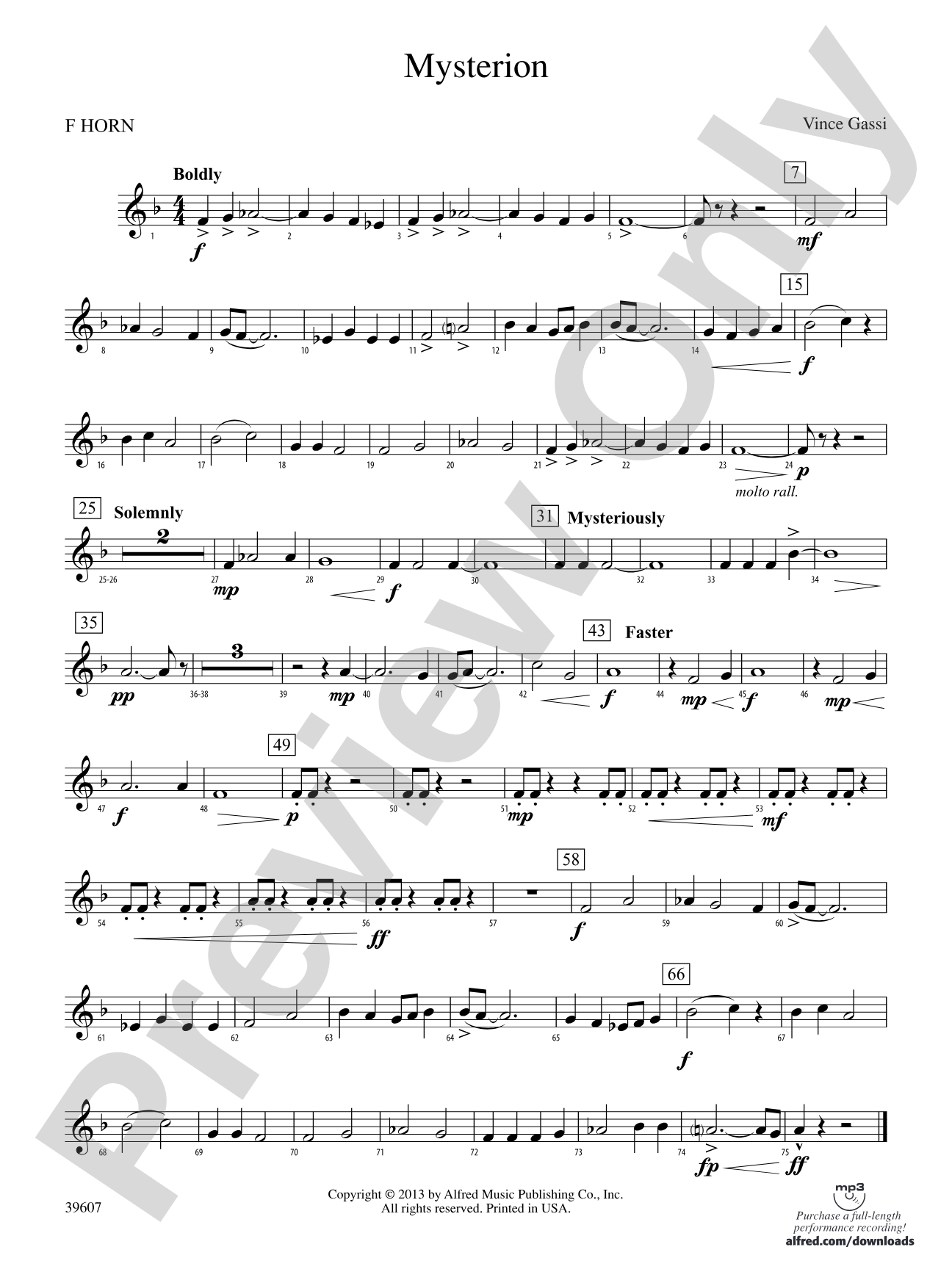 Mysterion: 1st F Horn