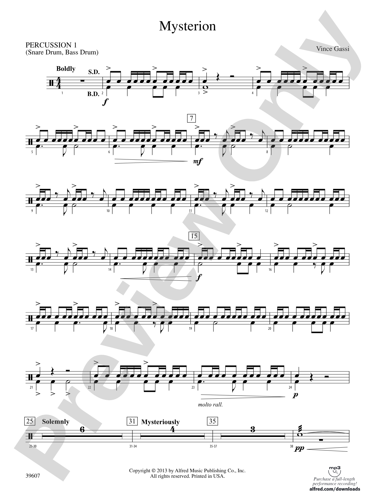 Mysterion: 1st Percussion