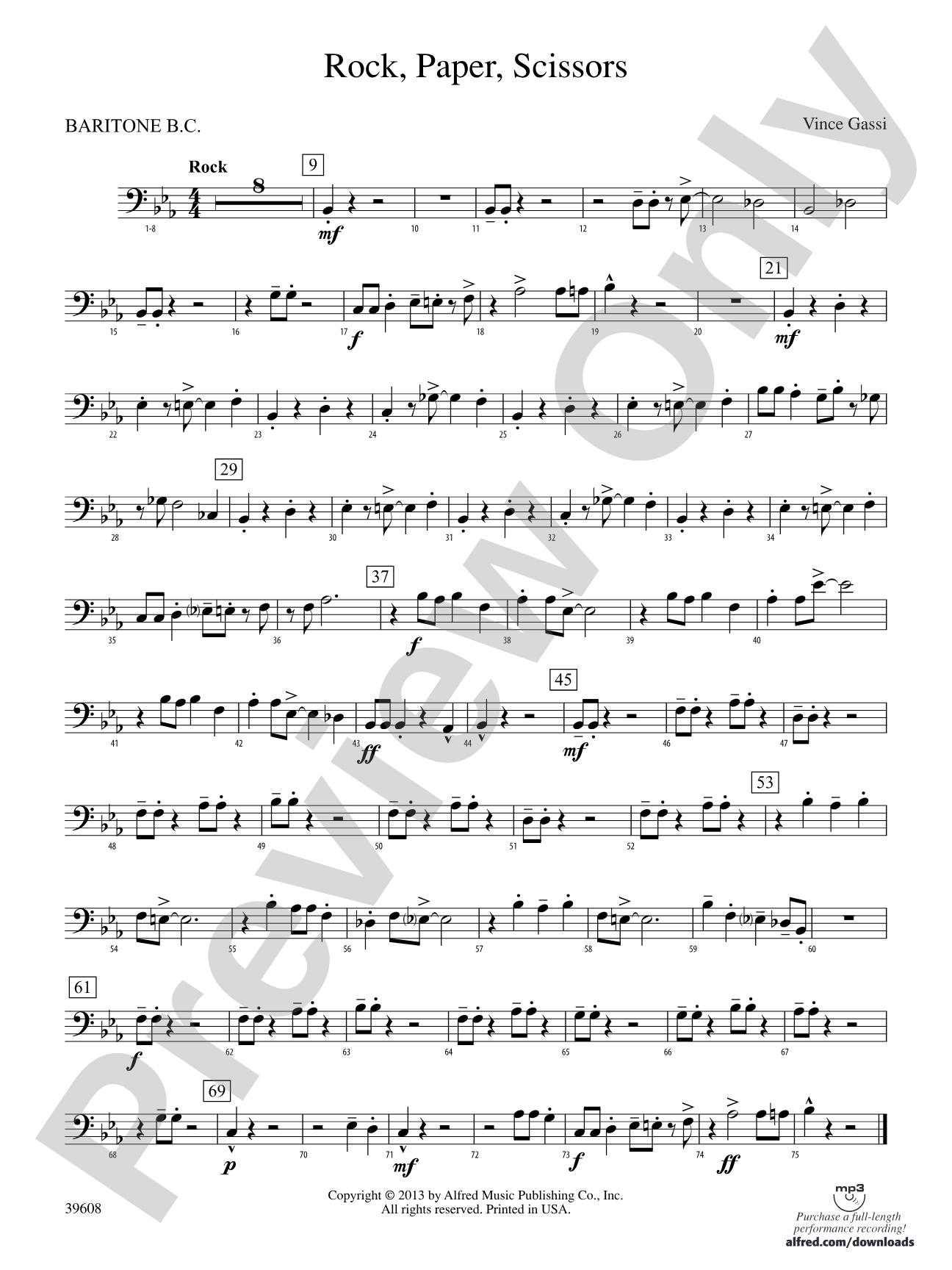 Rock, Paper, Scissors: Baritone B.C.