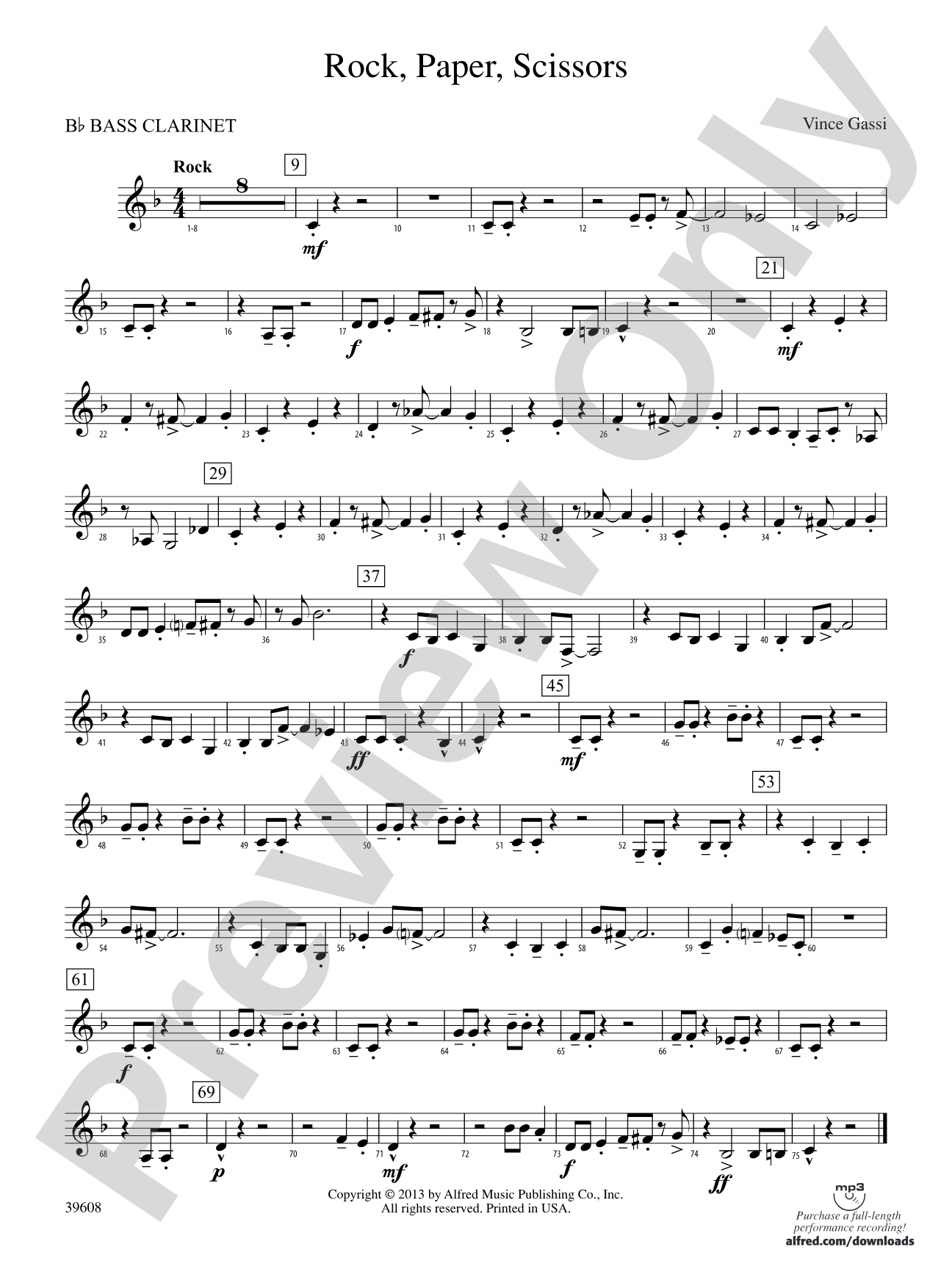 Rock, Paper, Scissors: B-flat Bass Clarinet