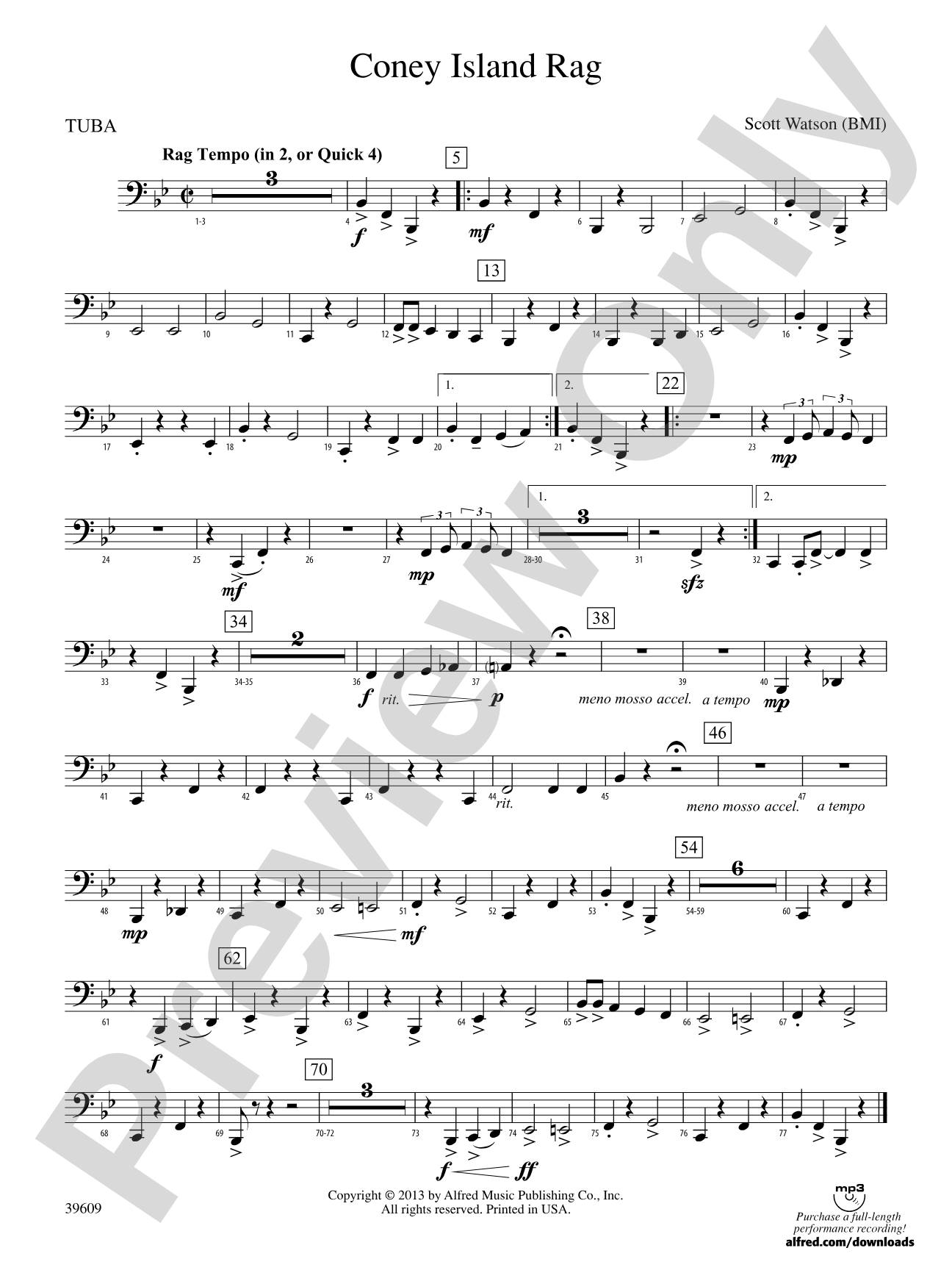Coney Island Rag: Tuba
