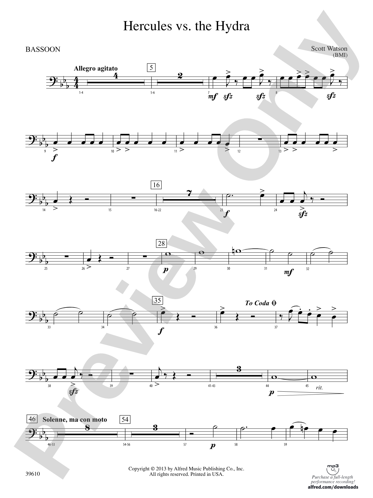 Hercules vs. the Hydra: Bassoon