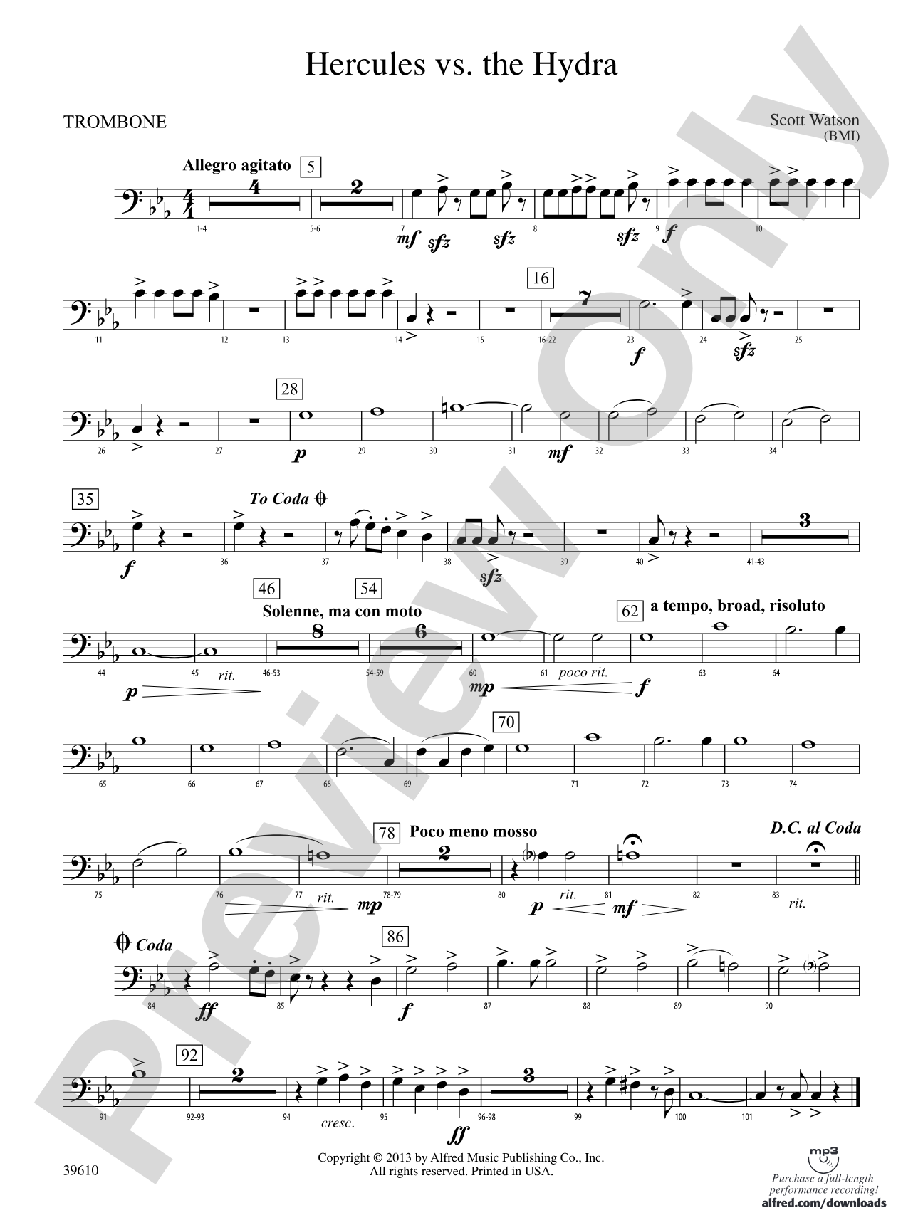 Hercules vs. the Hydra: 1st Trombone