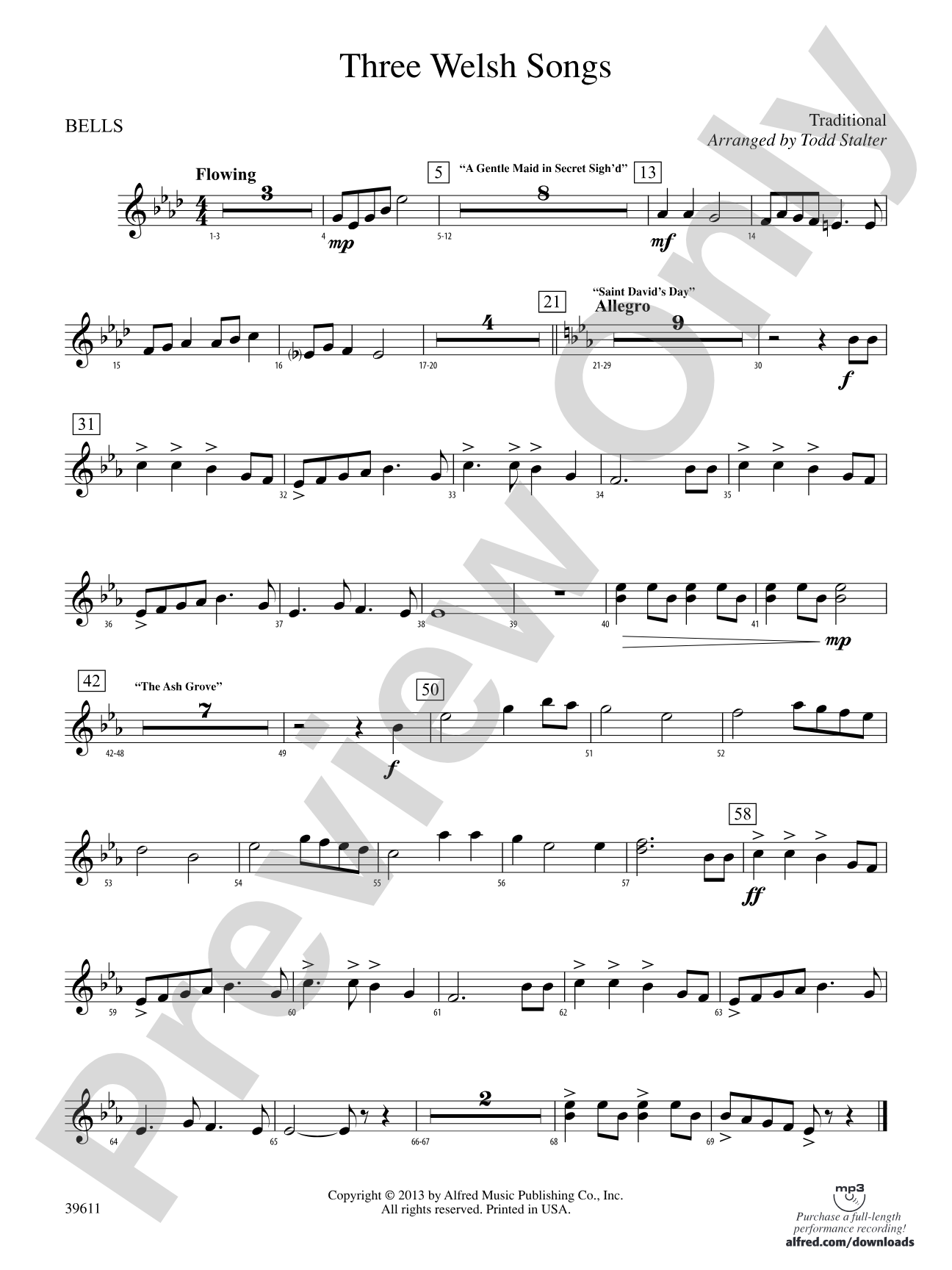 Three Welsh Songs: Bells