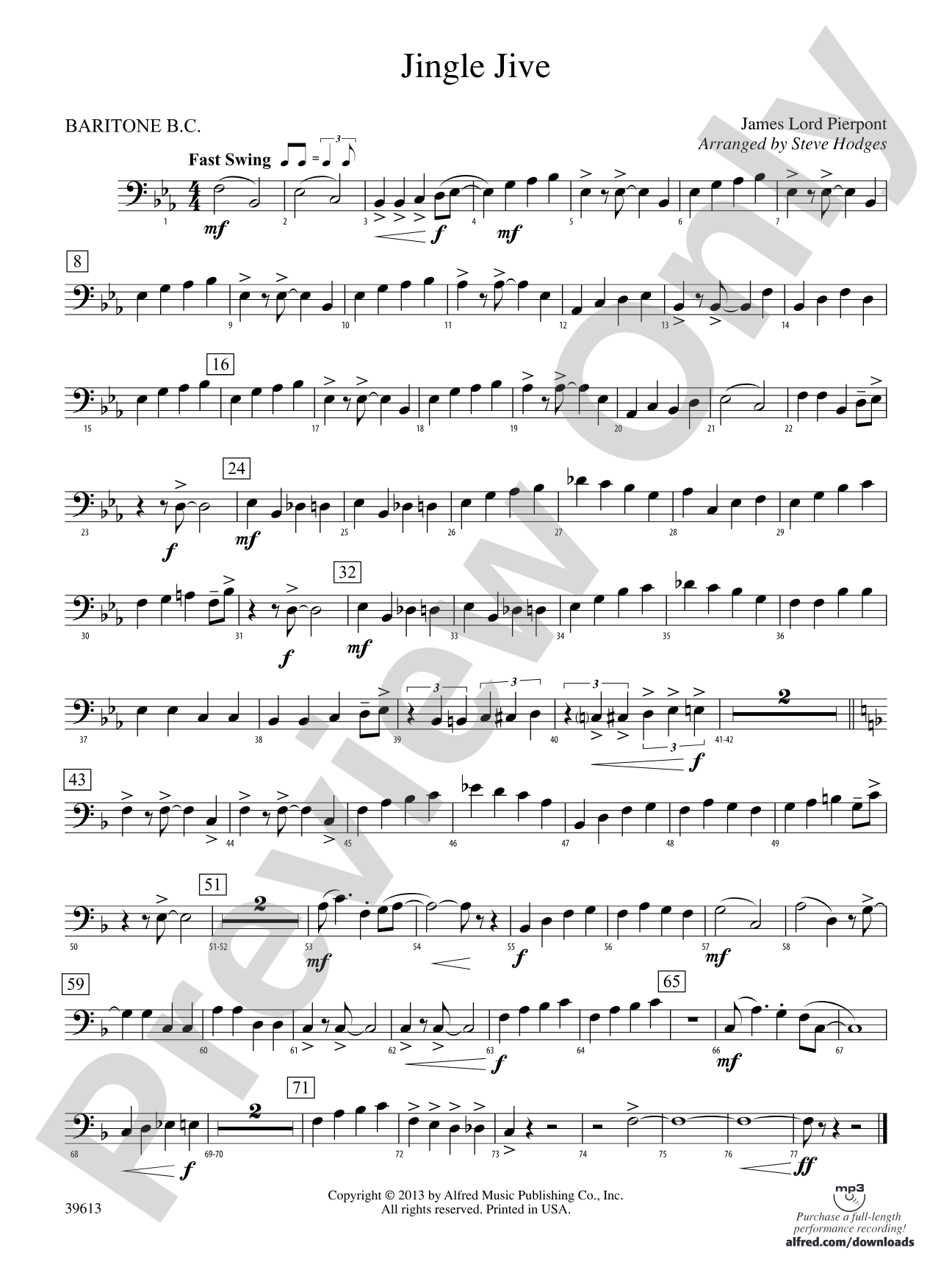 Jingle Jive: Baritone B.C.