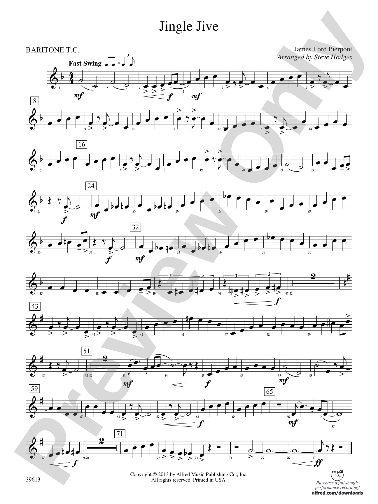 Jingle Jive: Baritone T.C.