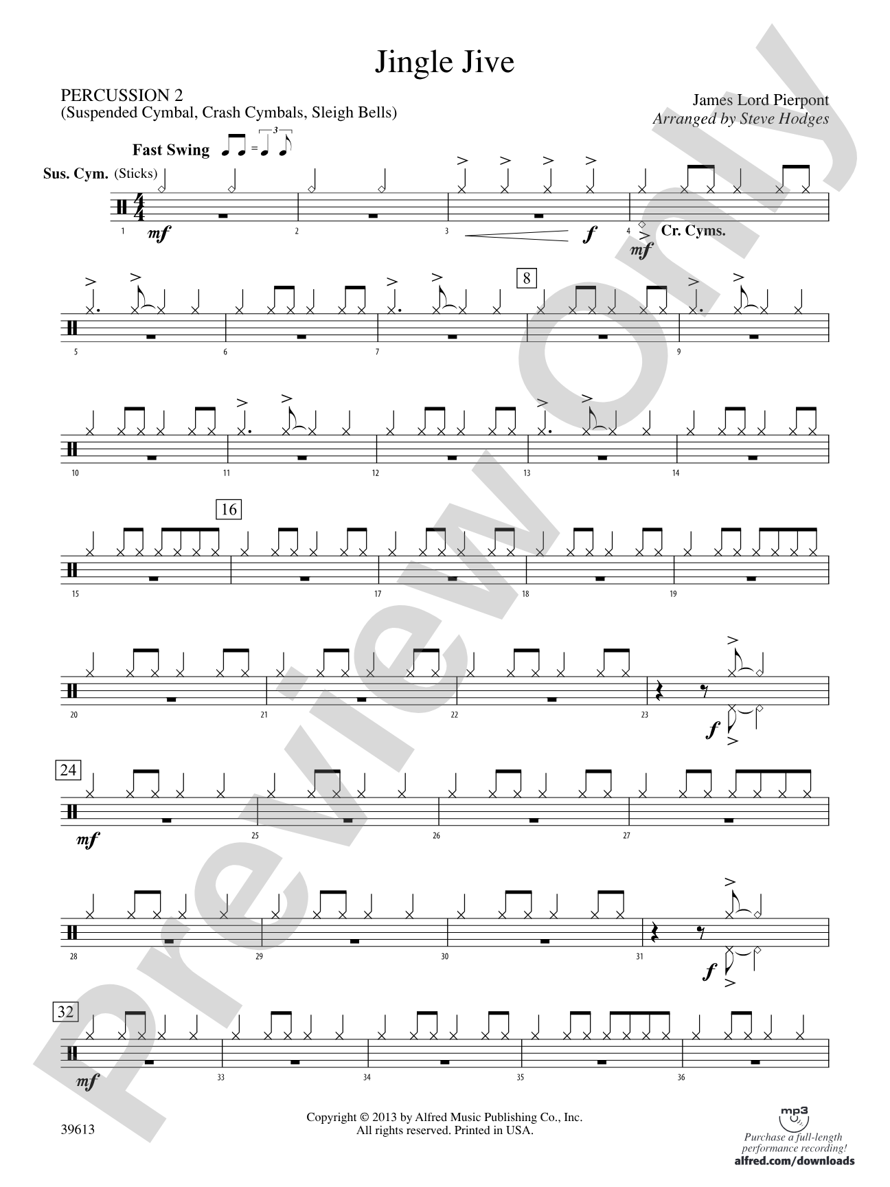 Jingle Jive: 2nd Percussion