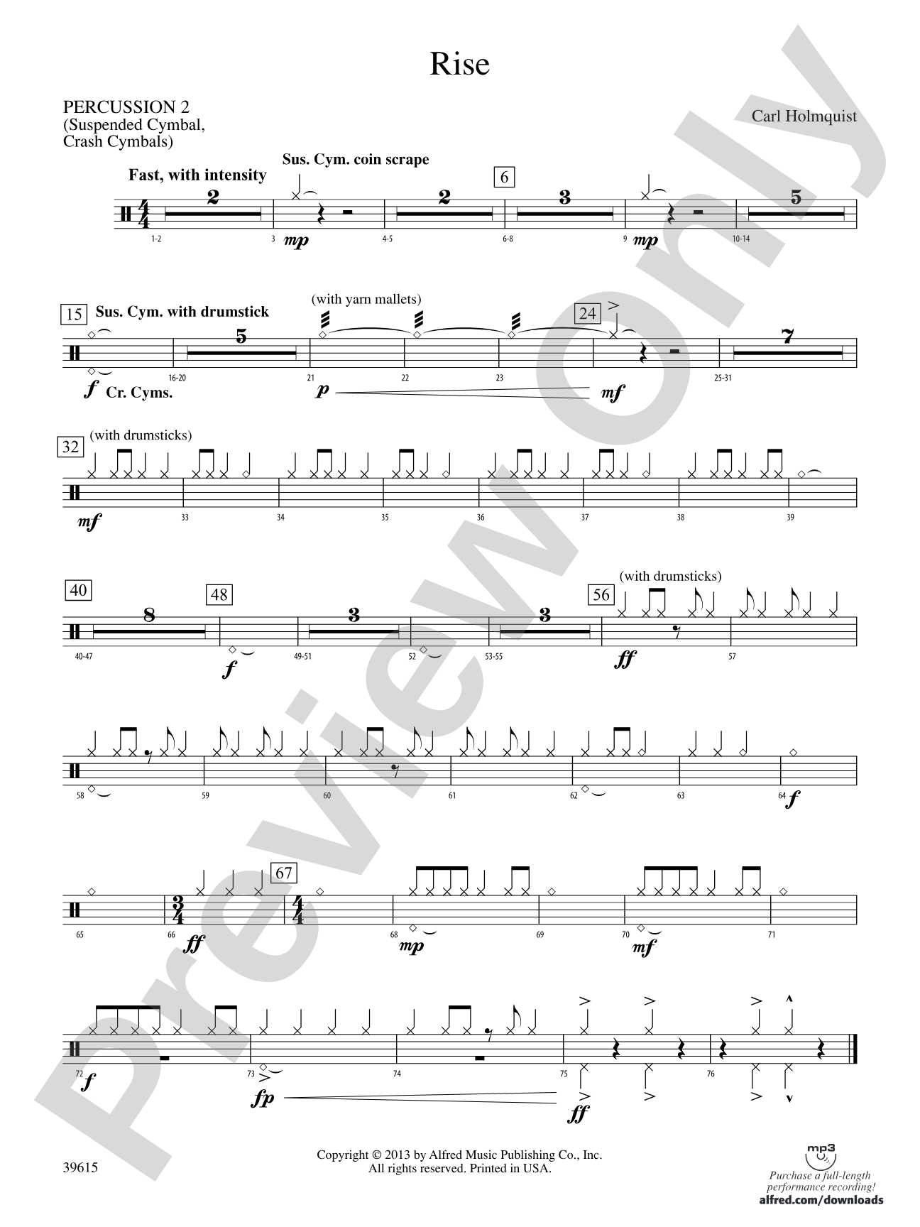 Rise: 2nd Percussion