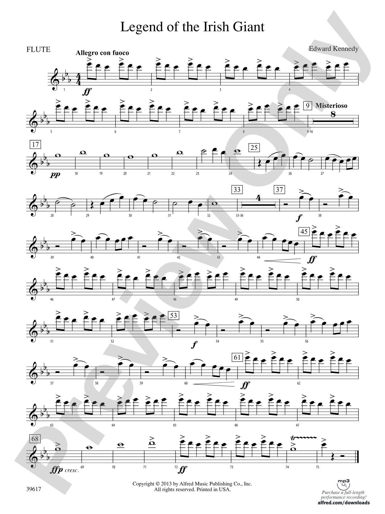 Legend of the Irish Giant: Flute