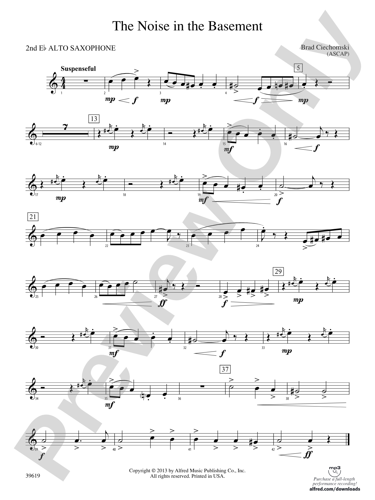The Noise in the Basement: 2nd E-flat Alto Saxophone