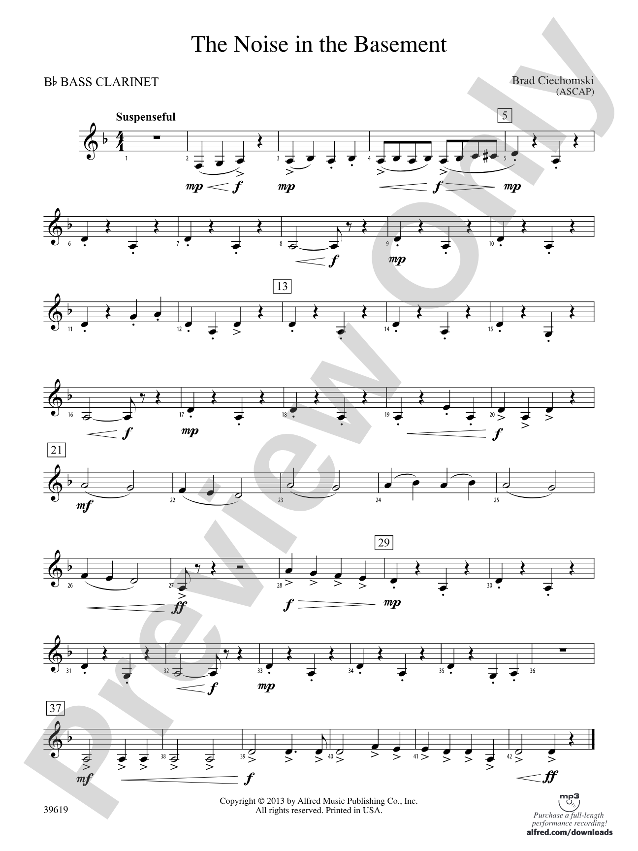 The Noise in the Basement: B-flat Bass Clarinet