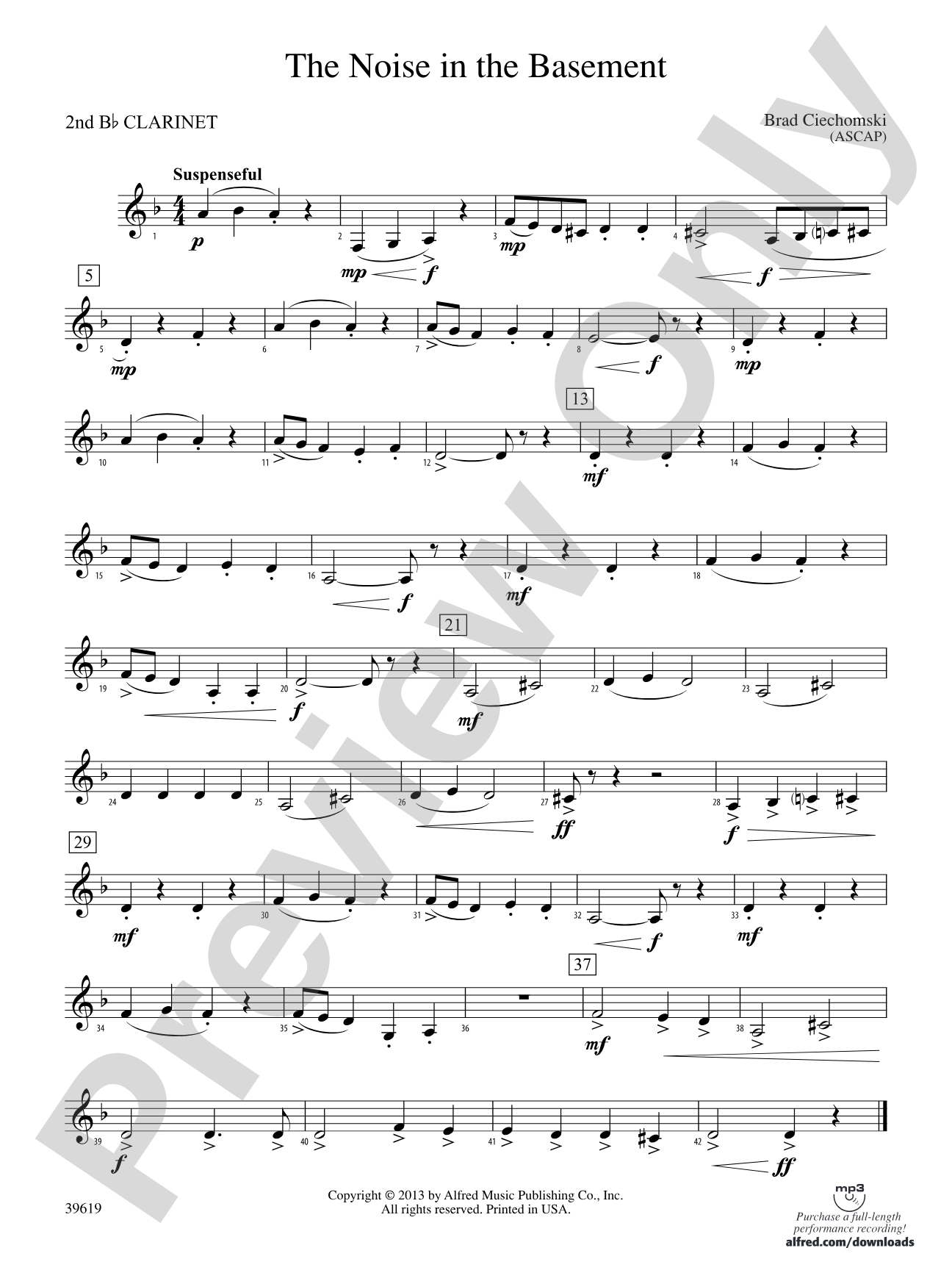 The Noise in the Basement: 2nd B-flat Clarinet