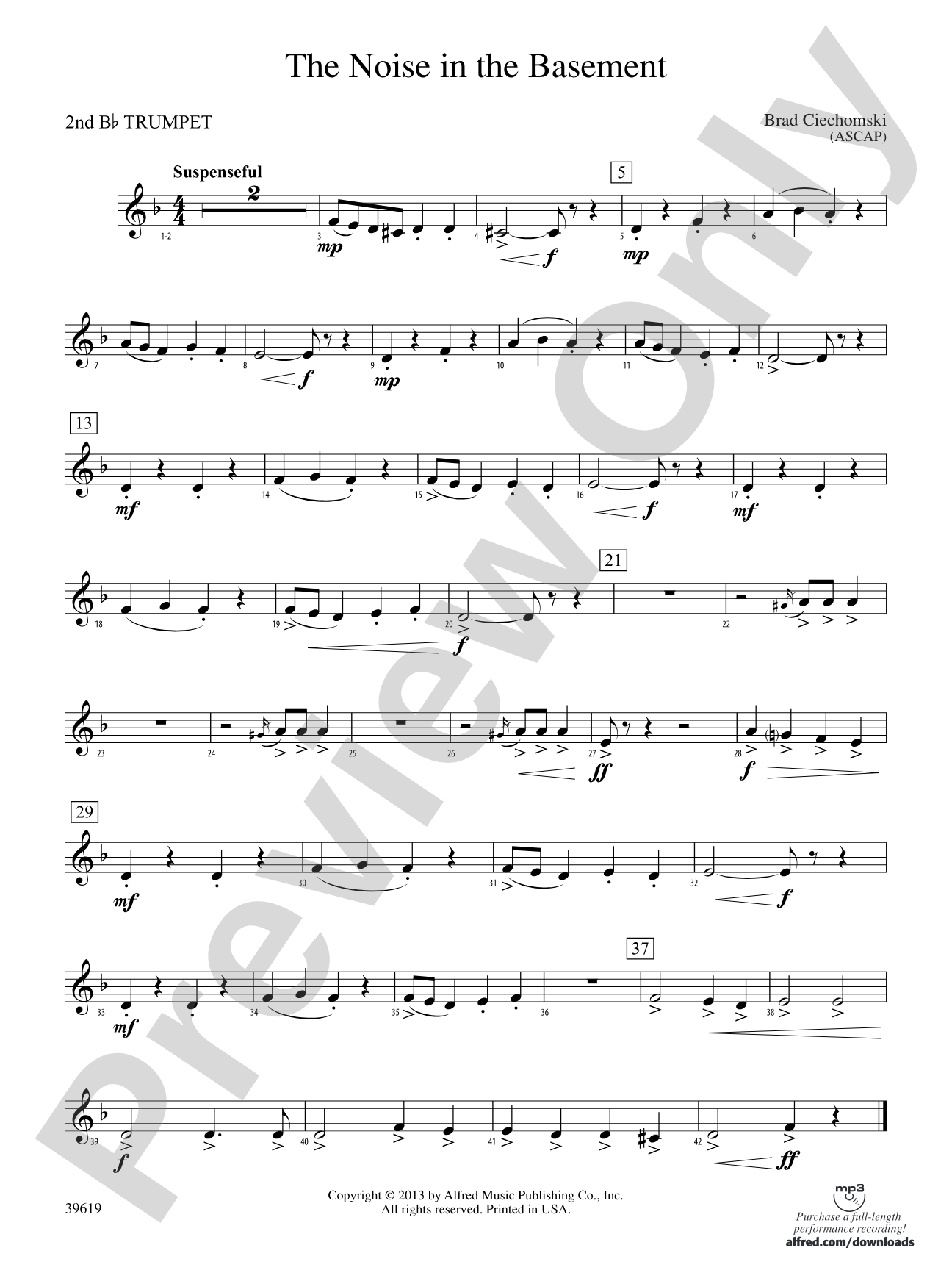 The Noise in the Basement: 2nd B-flat Trumpet