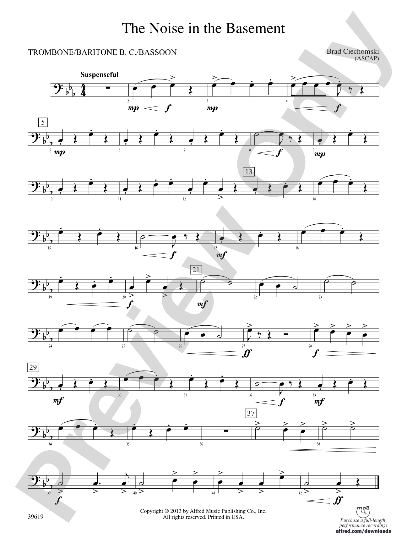 The Noise in the Basement: 1st Trombone