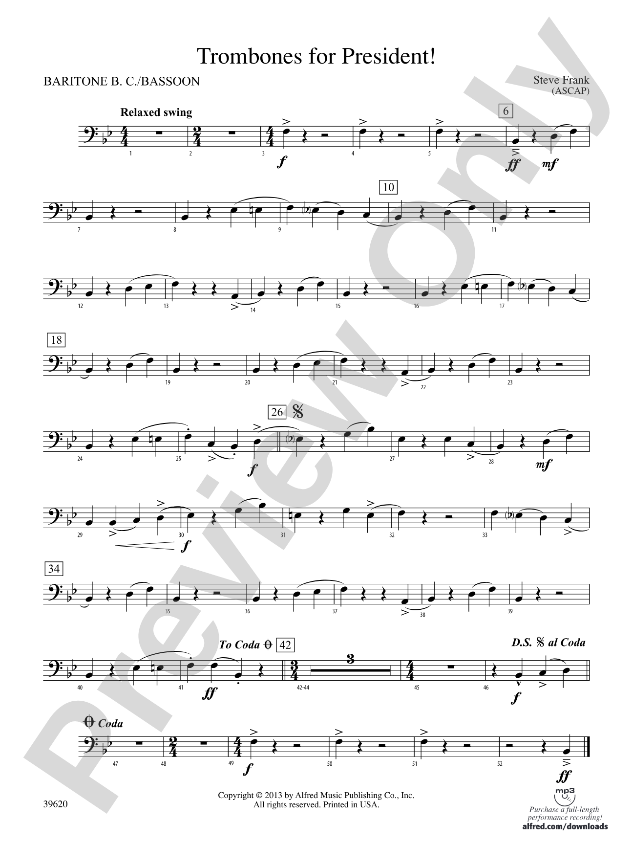 Trombones for President!: Baritone B.C.