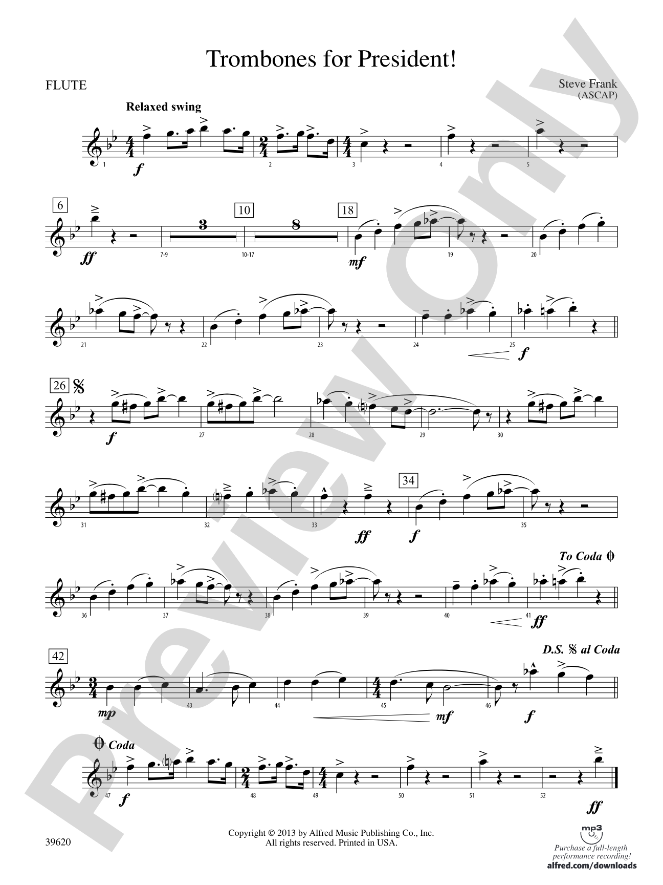 Trombones for President!: Flute