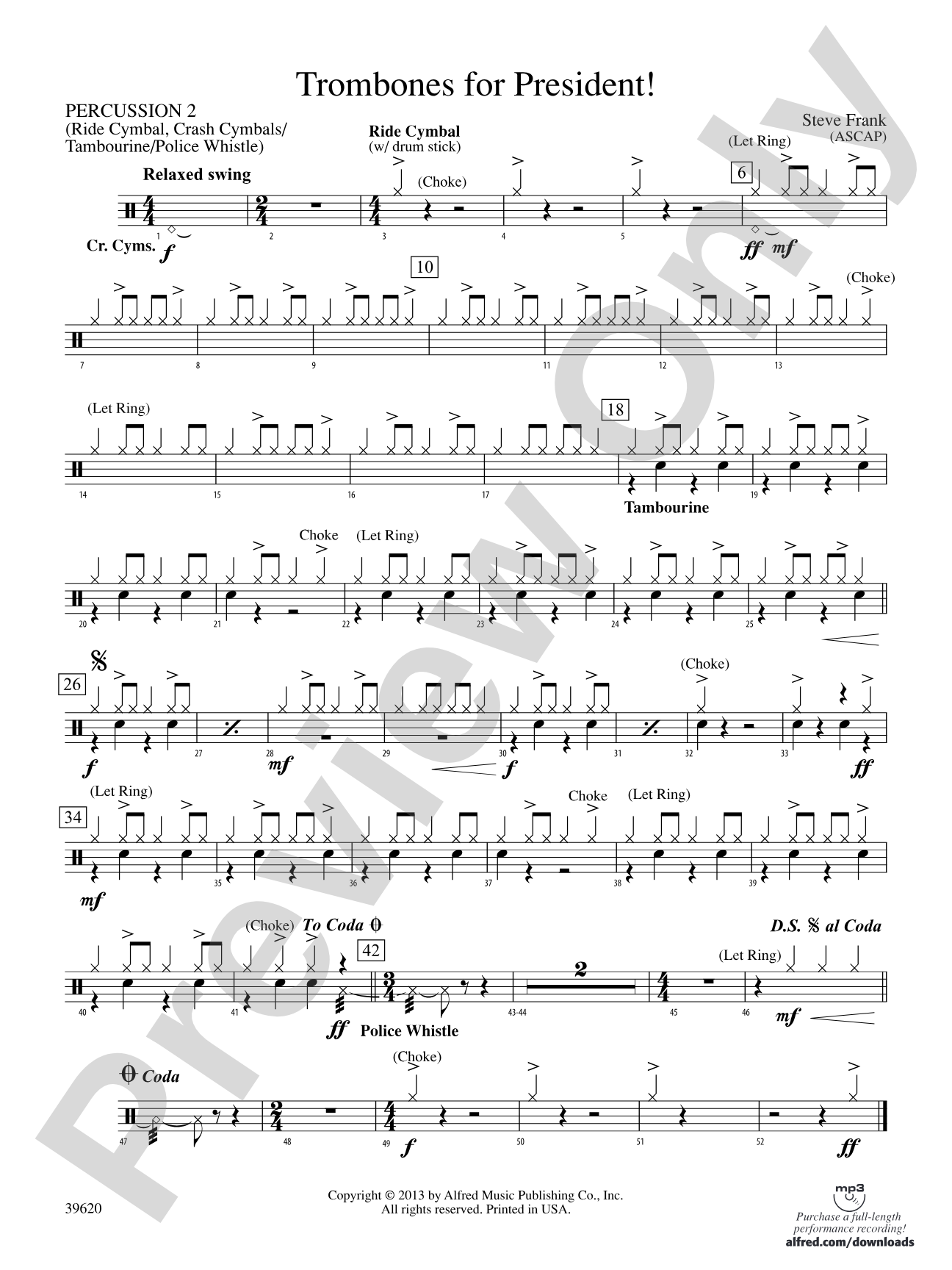 Trombones for President!: 2nd Percussion