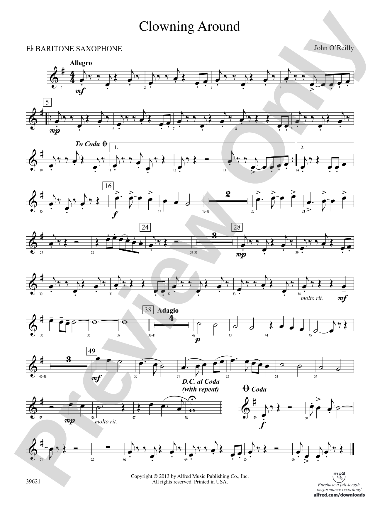 Clowning Around: E-flat Baritone Saxophone