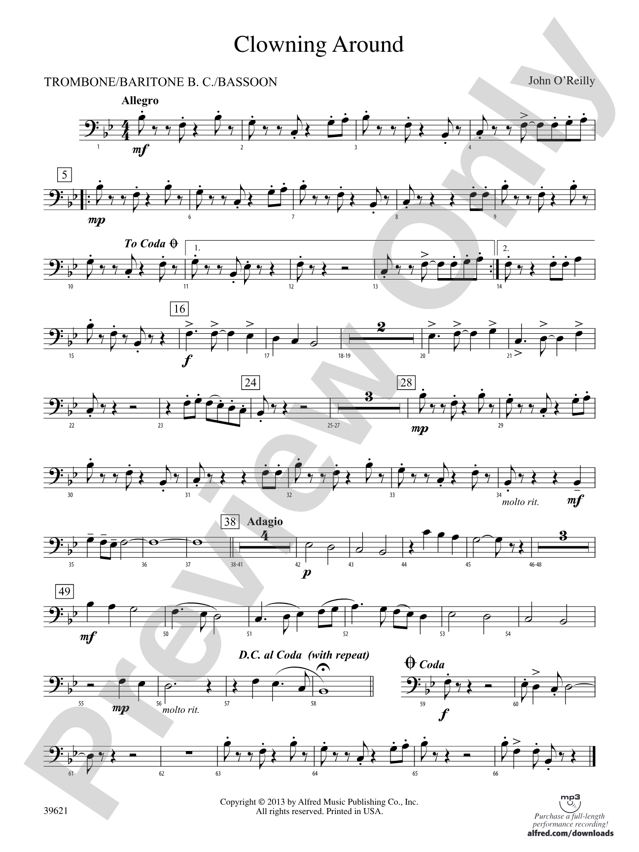 Clowning Around: 1st Trombone