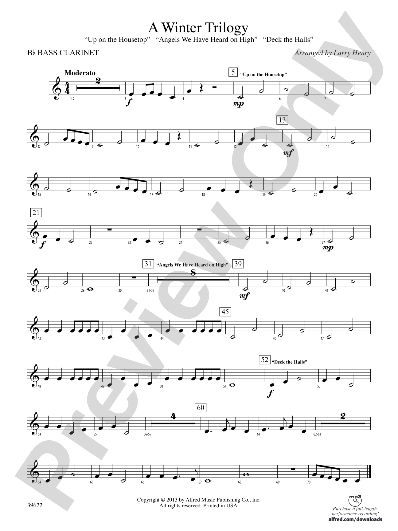 A Winter Trilogy: B-flat Bass Clarinet