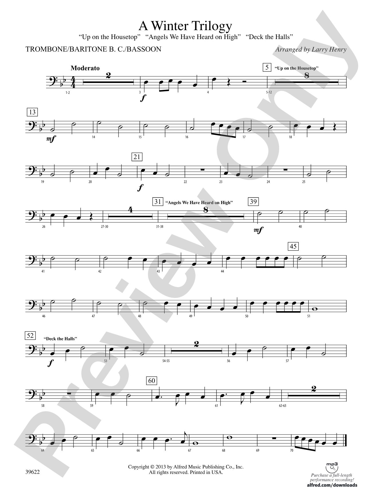 A Winter Trilogy: 1st Trombone
