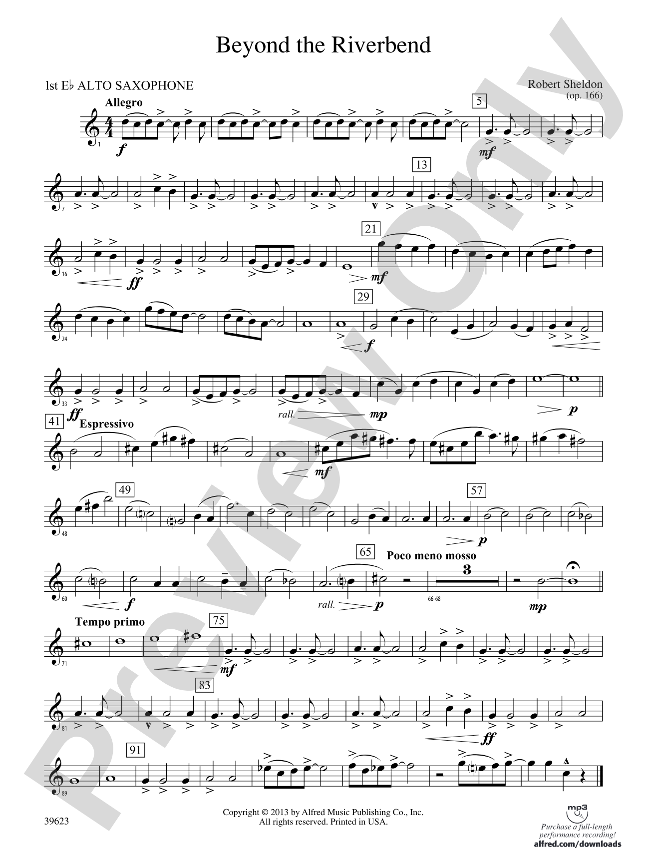 Beyond the Riverbend: E-flat Alto Saxophone