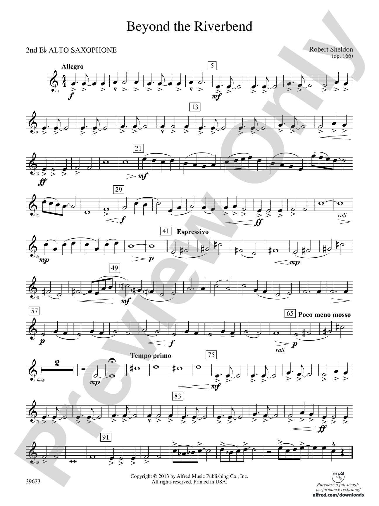 Beyond the Riverbend: 2nd E-flat Alto Saxophone