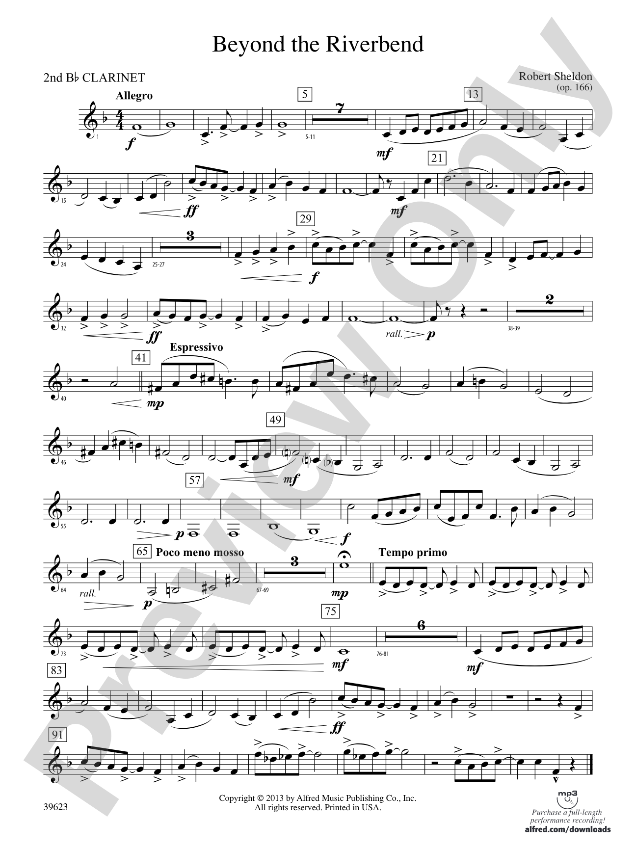 Beyond the Riverbend: 2nd B-flat Clarinet