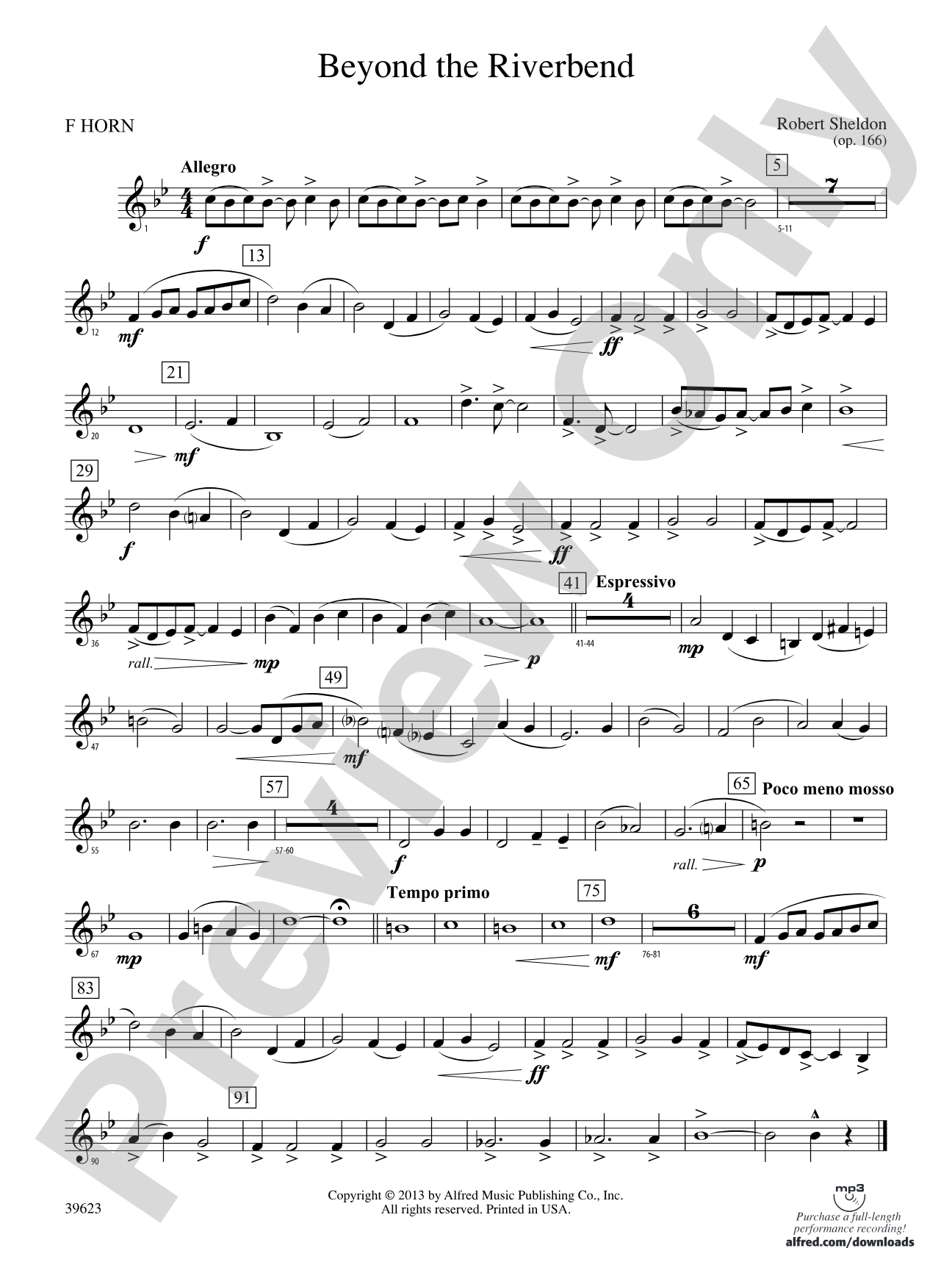 Beyond the Riverbend: 1st F Horn