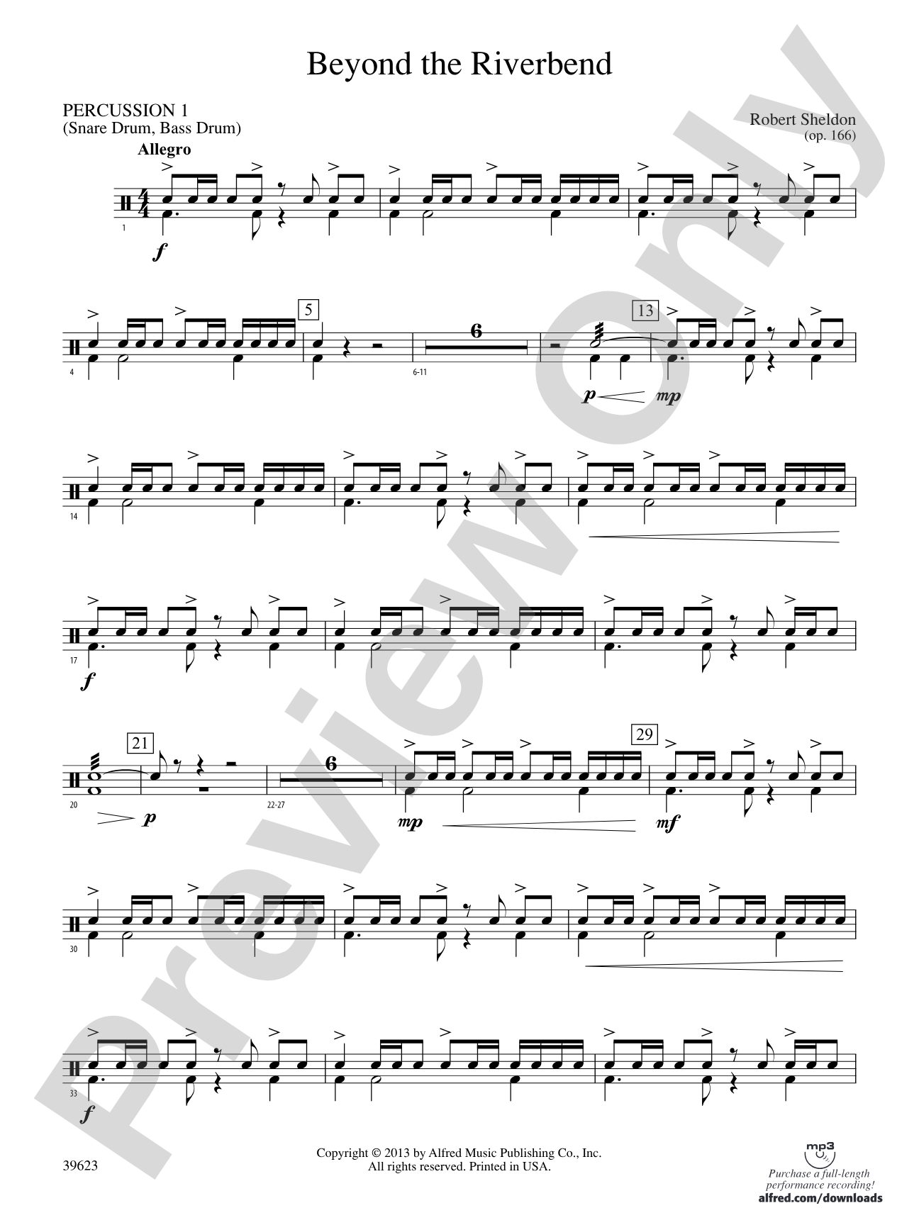 Beyond the Riverbend: 1st Percussion